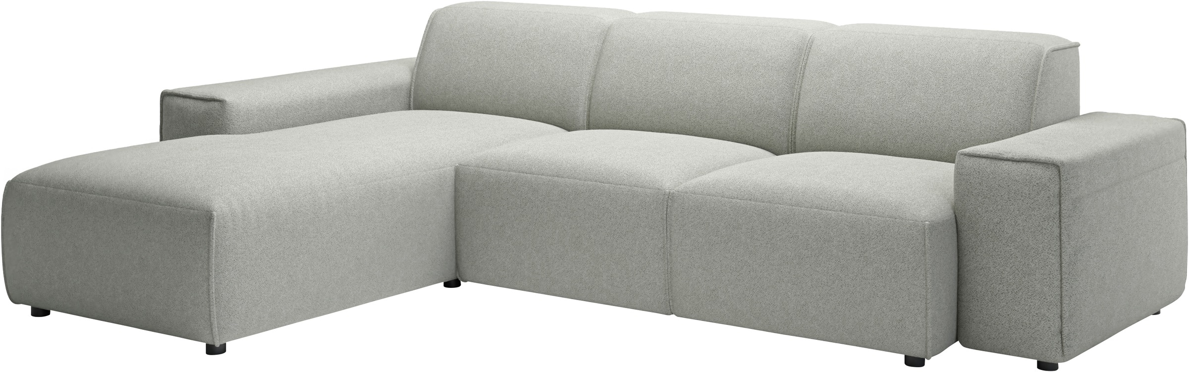 andas Ecksofa »Glimminge L-Form auch in Breitcord, Feincord + Easy care-Bezug,«, Breite 264, Zierkissen