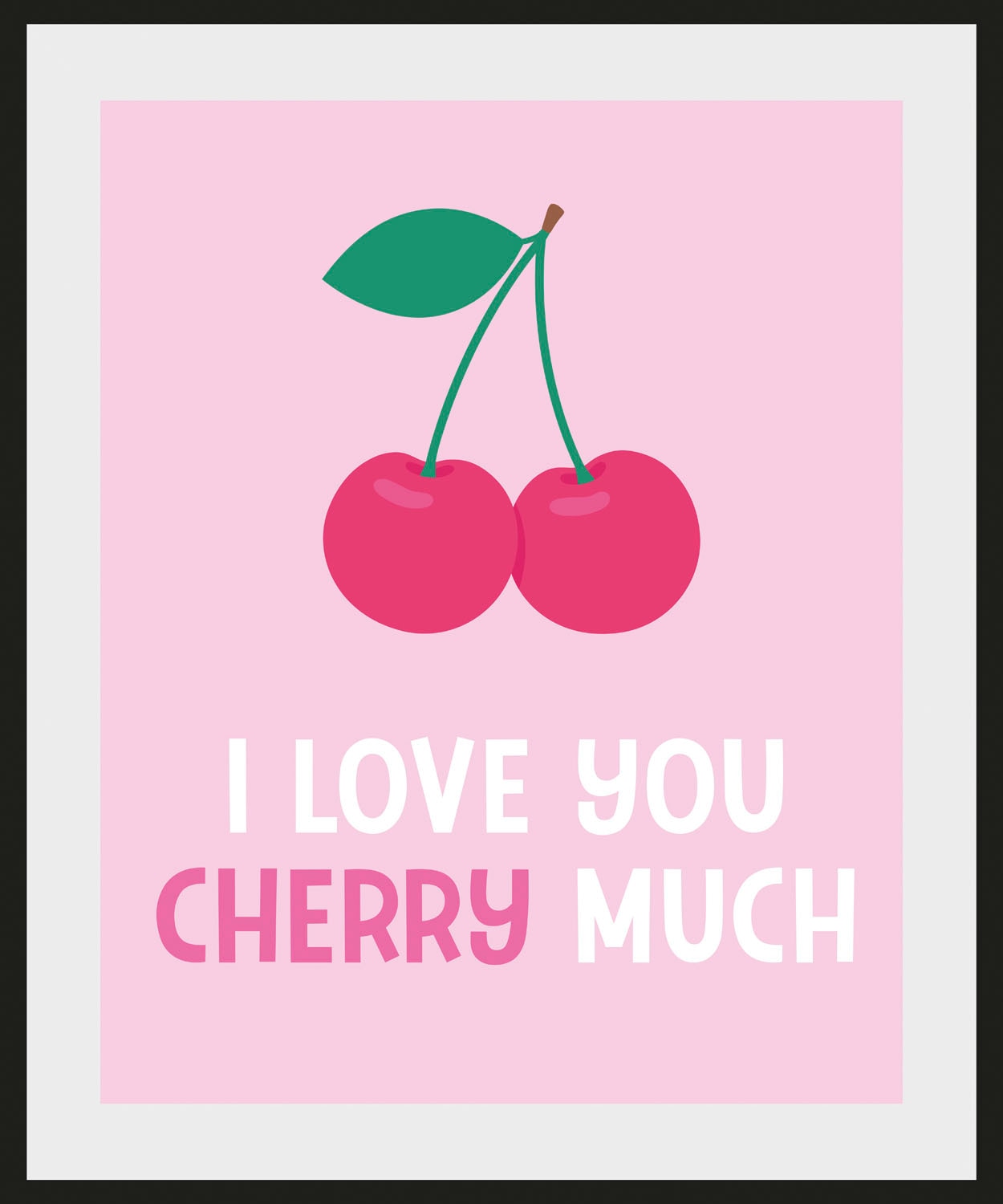 queence Bild »I LOVE YOU CHERRY MUCH«, Schriftzug, (1 St.) online kaufen