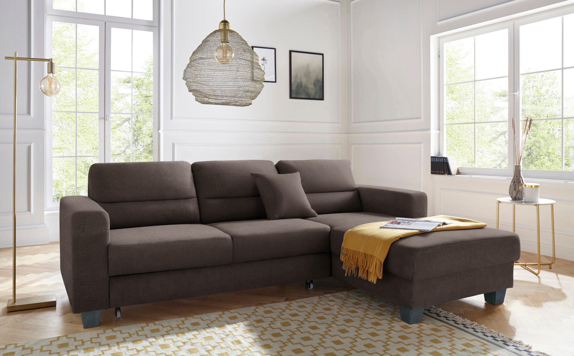 TRENDMANUFAKTUR Ecksofa »Chamber, zeitlos & modern, hoher Sitzkomfort, Brei günstig online kaufen