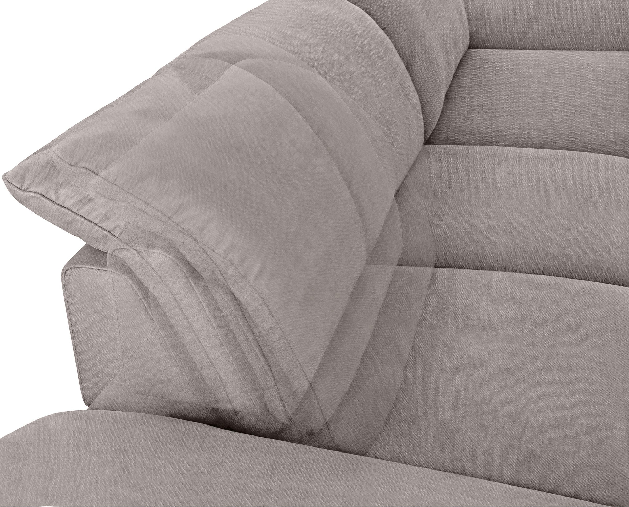W.SCHILLIG Ecksofa »enjoy&MORE, Designsofa, bequem, elegant und zeitlos, L-Form«, Sitztiefenverstellung, Füße bronze pulverbeschichtet, Breite 340 cm