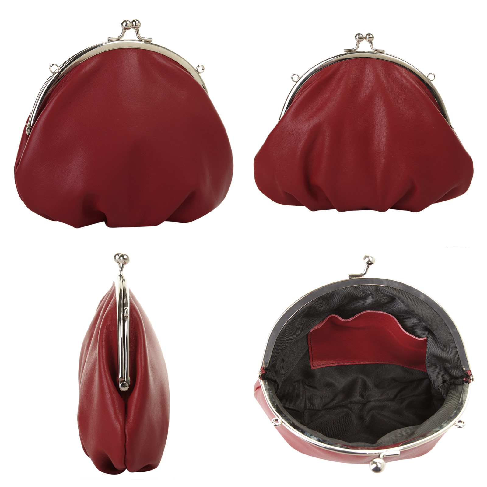 Samantha Look Abendtasche, echt Leder, Made in Italy