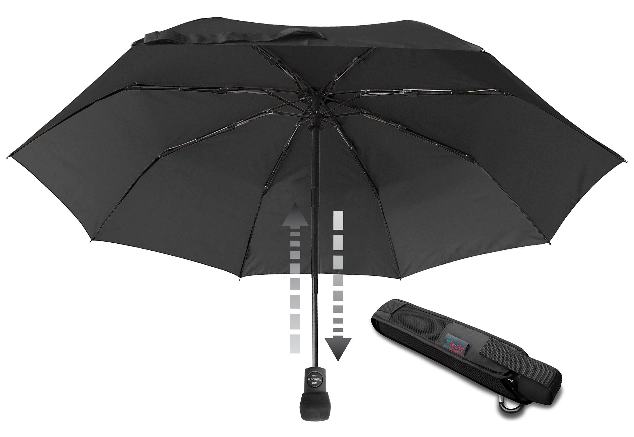 kaufen integriertem EuroSCHIRM® günstig trek«, mit »light Automatik, Kompass Taschenregenschirm