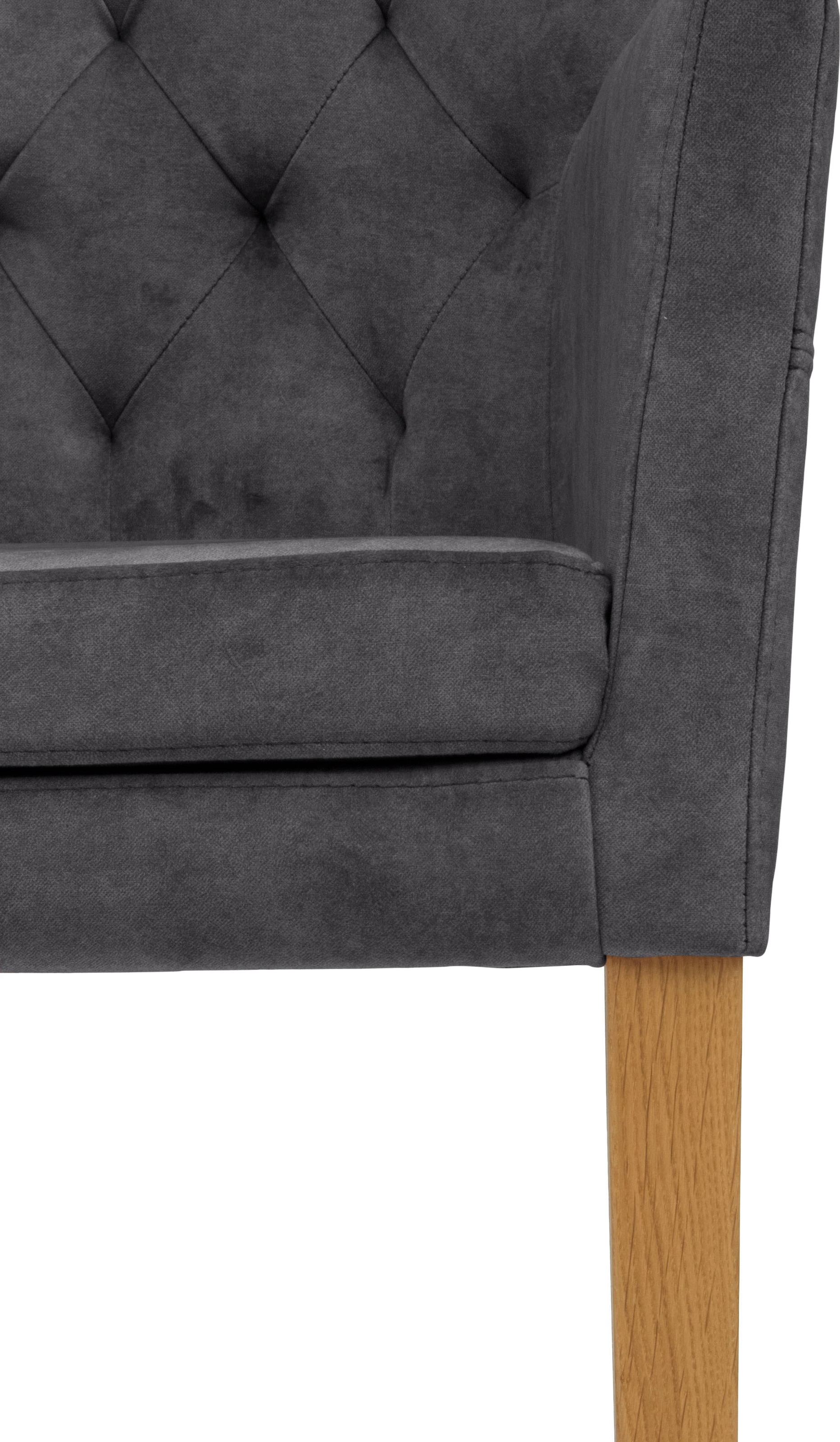 Home affaire Esszimmerstuhl »Colorado BESTSELLER«, Samtvelours, mit Massivholzgestell