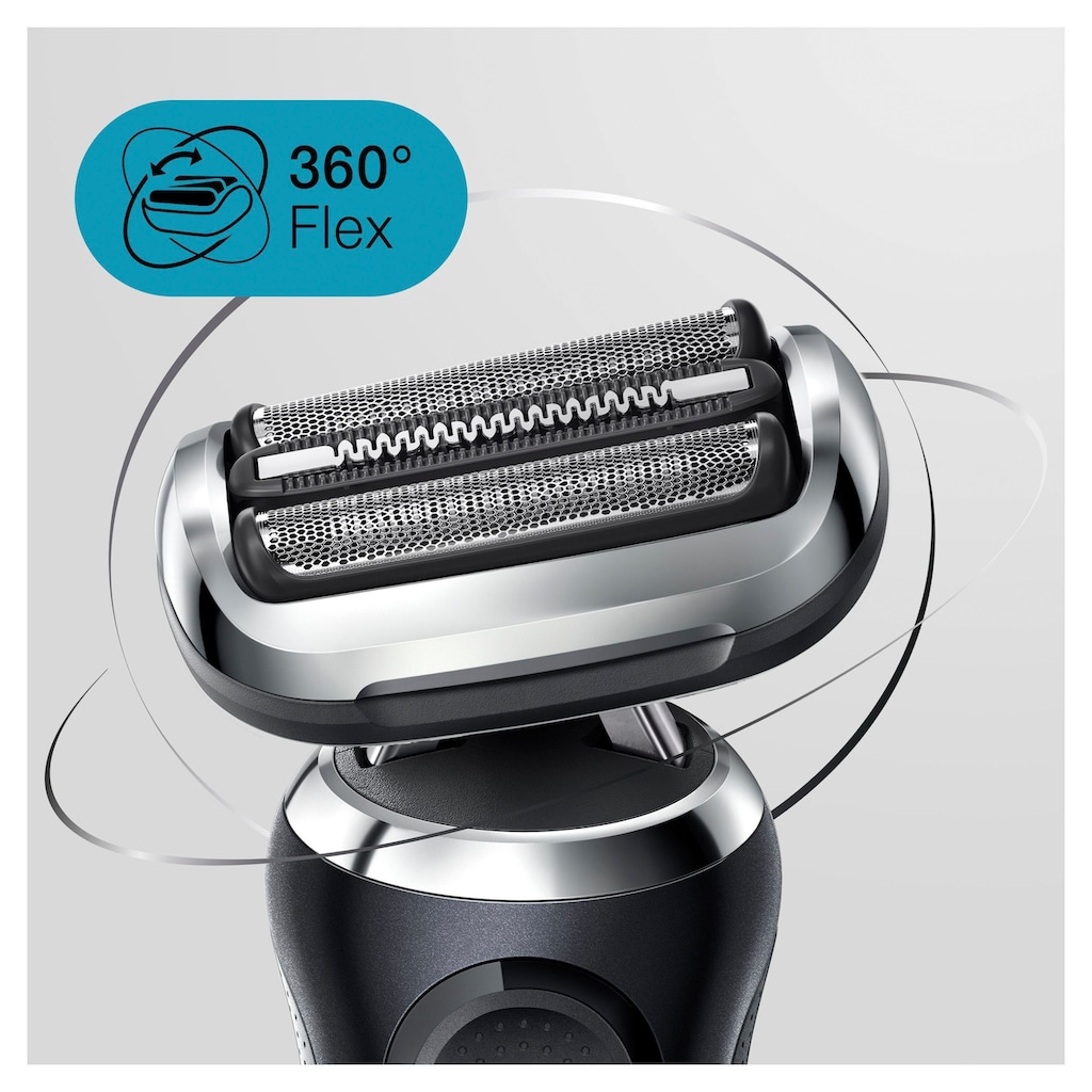 Braun Elektrorasierer »Series 7 71-N1200s«, 2 St. Aufsätze, SmartClick-Präzisionstrimmer, 360° Flex, Wet&Dry