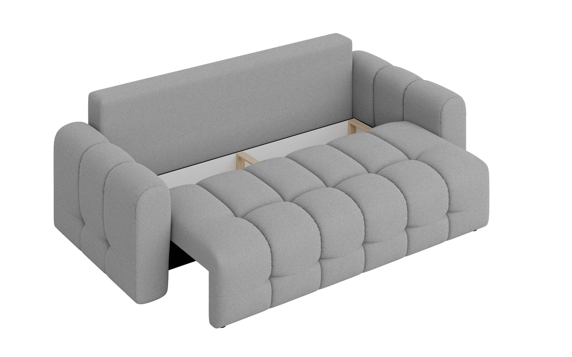 INOSIGN 3-Sitzer »Manilla, wahlweise mit Bettfunktion, B/T/H 265/117/91 cm«, mit Wellenunterfederung, in verschiedenen Materialien und Farben