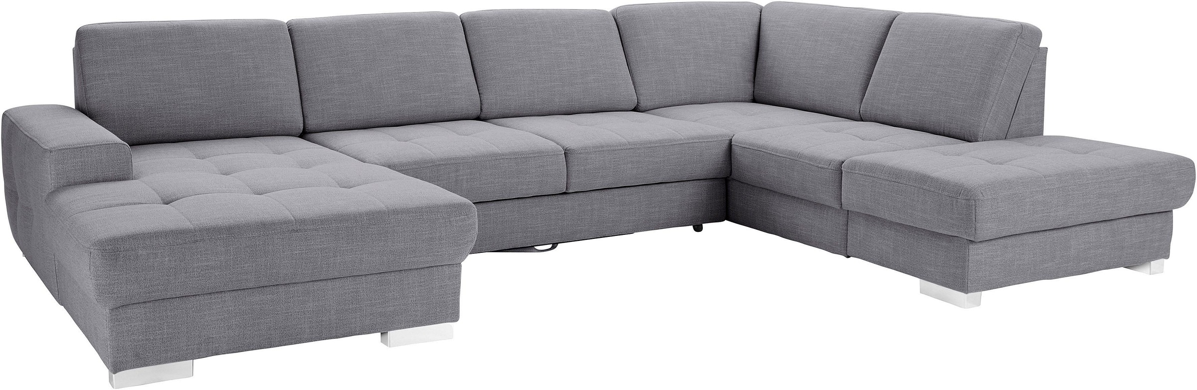 sit&more Wohnlandschaft »Santorini U-Form«, mit Federkern und Sitztiefenverstellung, wahlweise mit Bettfunktion