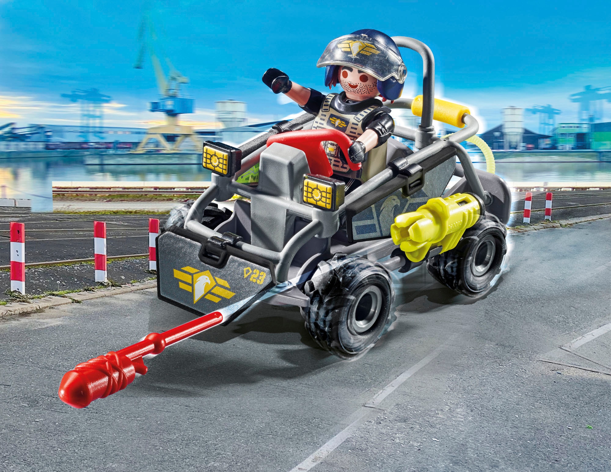 Playmobil® Konstruktions-Spielset »SWAT-Multi-Terrain-Quad (71147), City Action«, (59 St.), Made in Europe