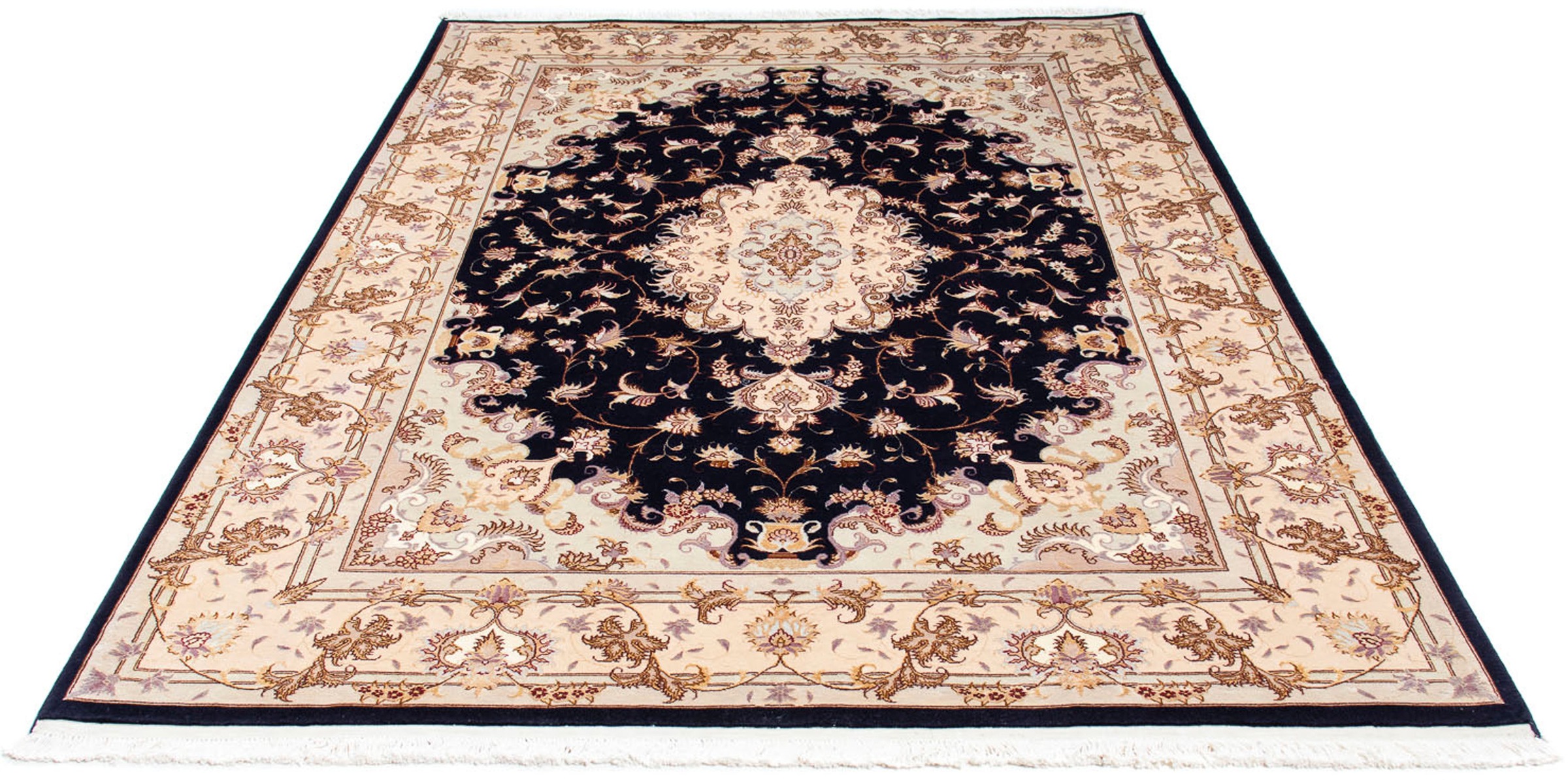 morgenland Orientteppich »Perser - Täbriz - Royal - 240 x 167 cm - dunkelbl günstig online kaufen
