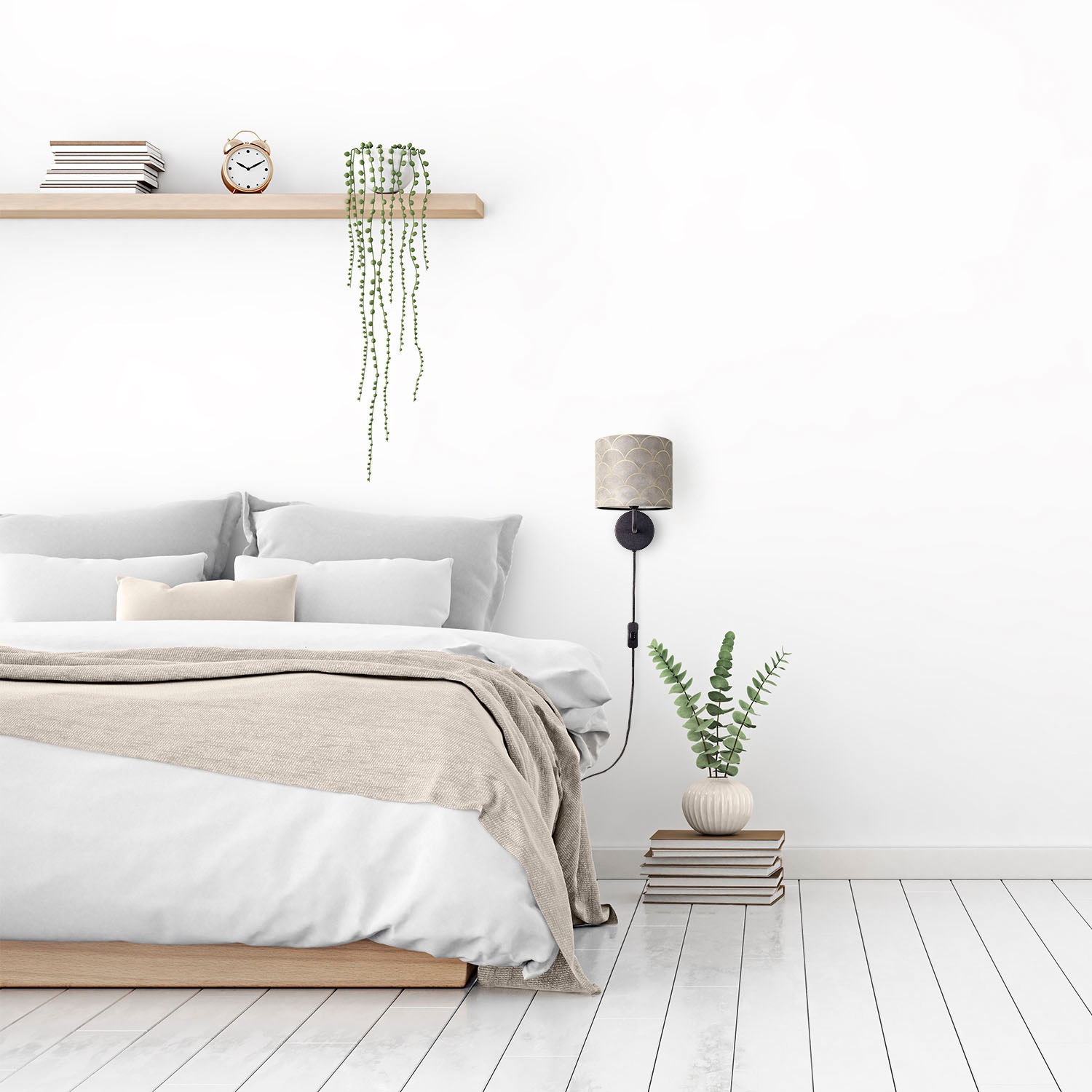 Paco Home Wandleuchte »Luca Pillar«, Leuchtmittel E14   ohne Leuchtmittel, günstig online kaufen