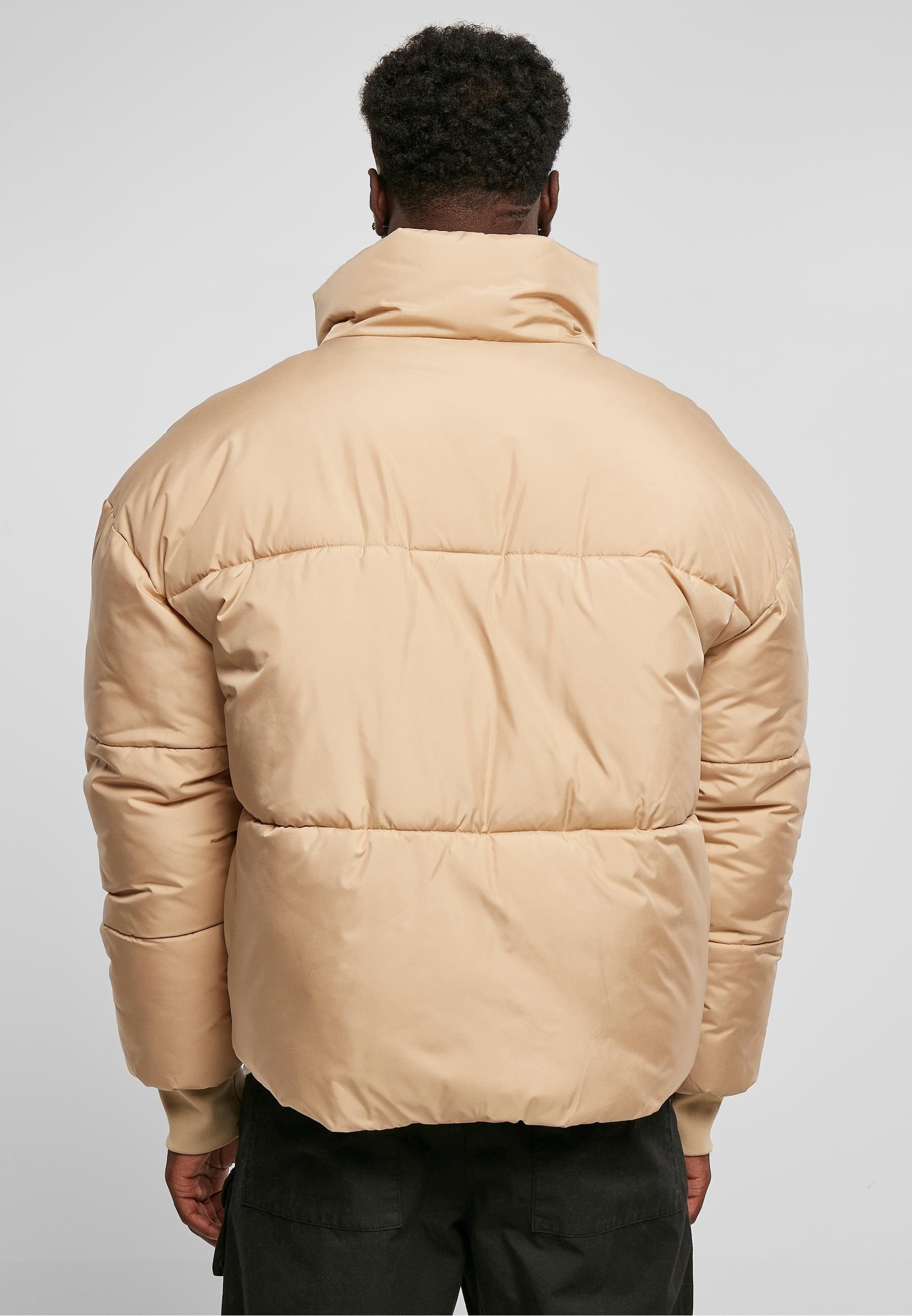 URBAN CLASSICS Winterjacke »Urban Classics Herren Short Big Puffer Jacket« 1 Stk. tlg. ohne Kapuze