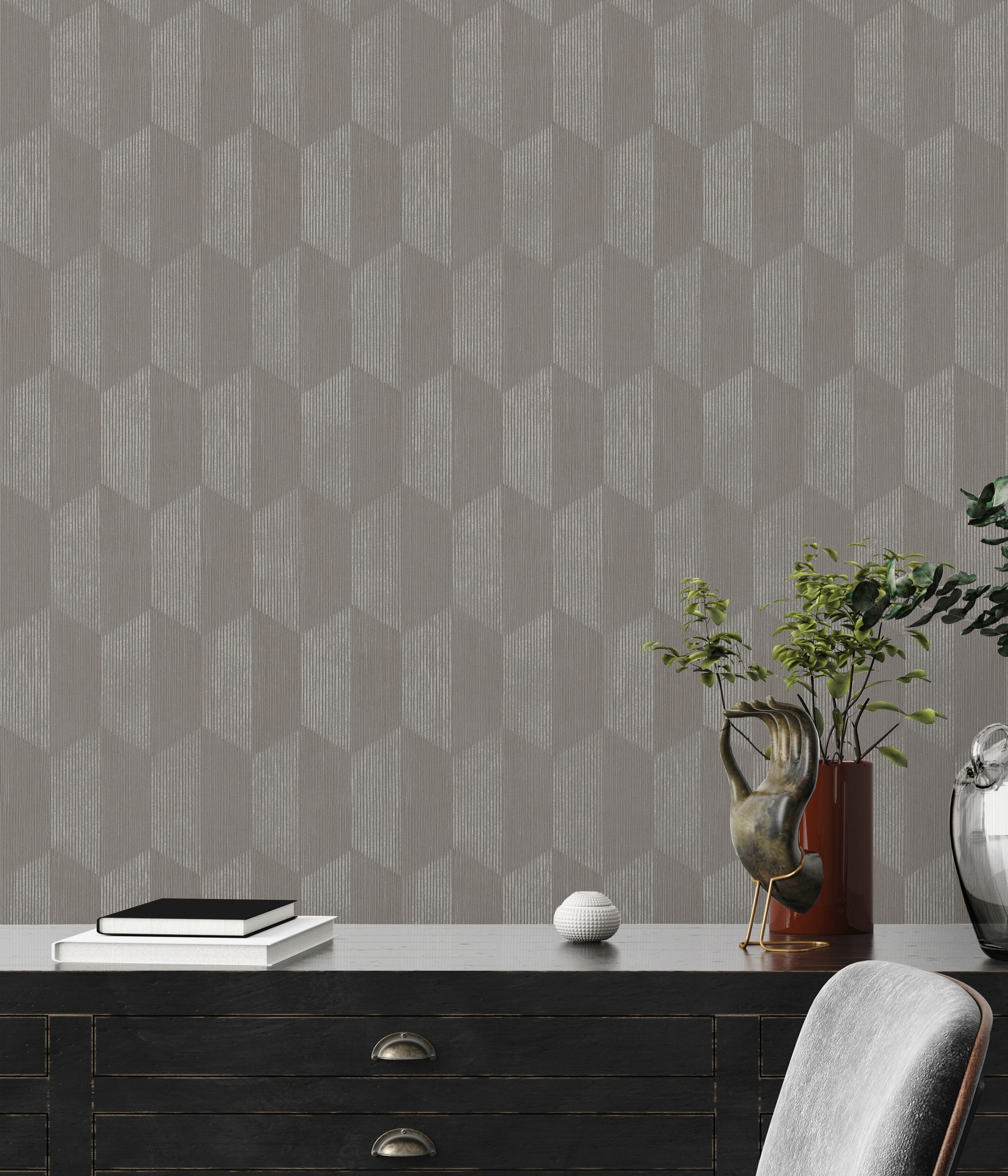 A.S. Création Vliestapete »Geo Effect«, 3D-Optik-metallic-geometrisch, Geometrische Tapete 3D Effekt Tapeten Wohnzimmer Schlafzimmer Küche