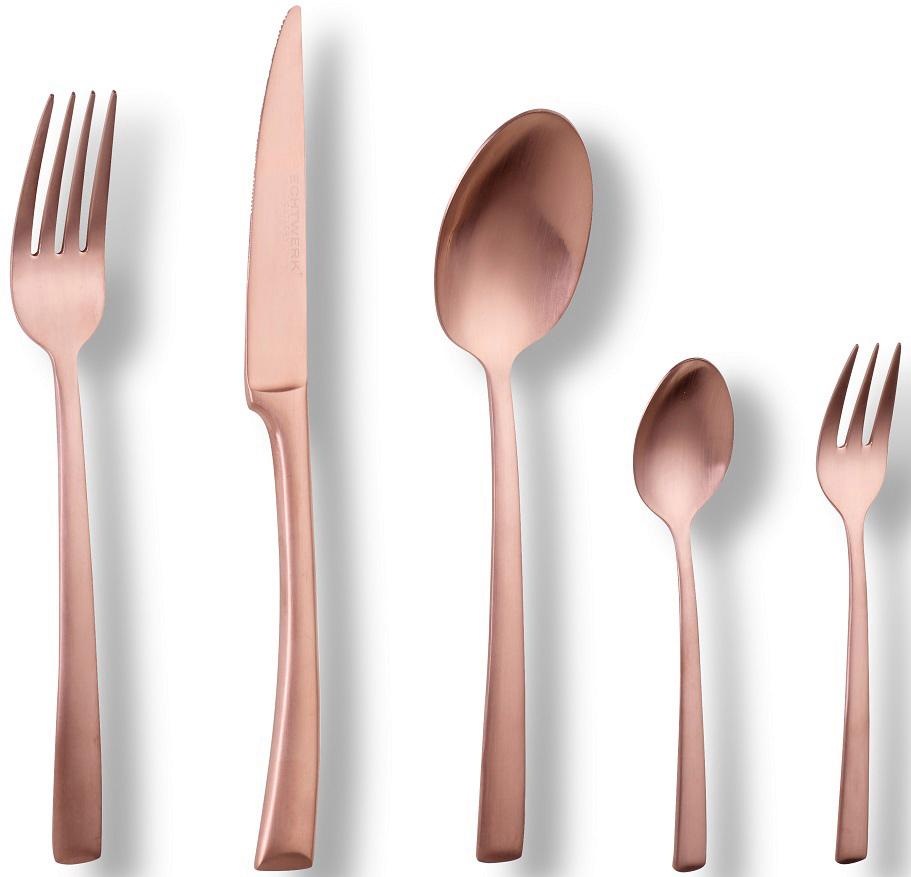 ECHTWERK Besteck-Set »Avelino«, (Set, 68 tlg.), Tafelbesteck, bronzefarben, Geschenkkassette