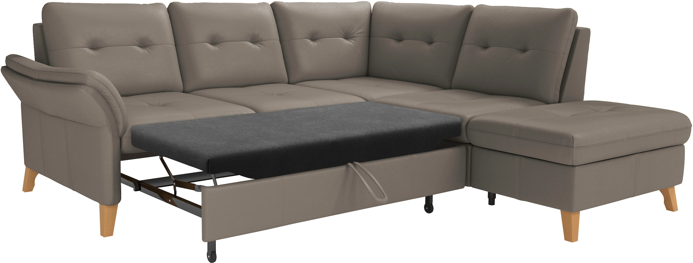 sit&more Ecksofa »Göteborg«, inkl. Sitztiefenverstellung, wahlweise mit Bettfunktion & Bettkasten