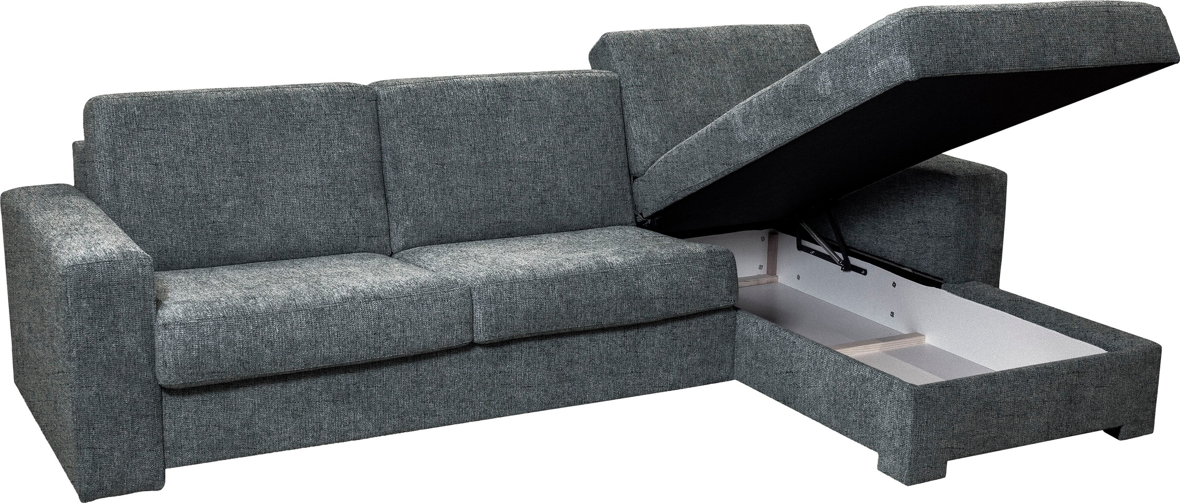 Home affaire Ecksofa »Roma "M" Matratzenhöhe 14 cm, Dauerschlaffunktion, mit Unterfederung,«, Liegemaße ca 143x198 cm, L-Form