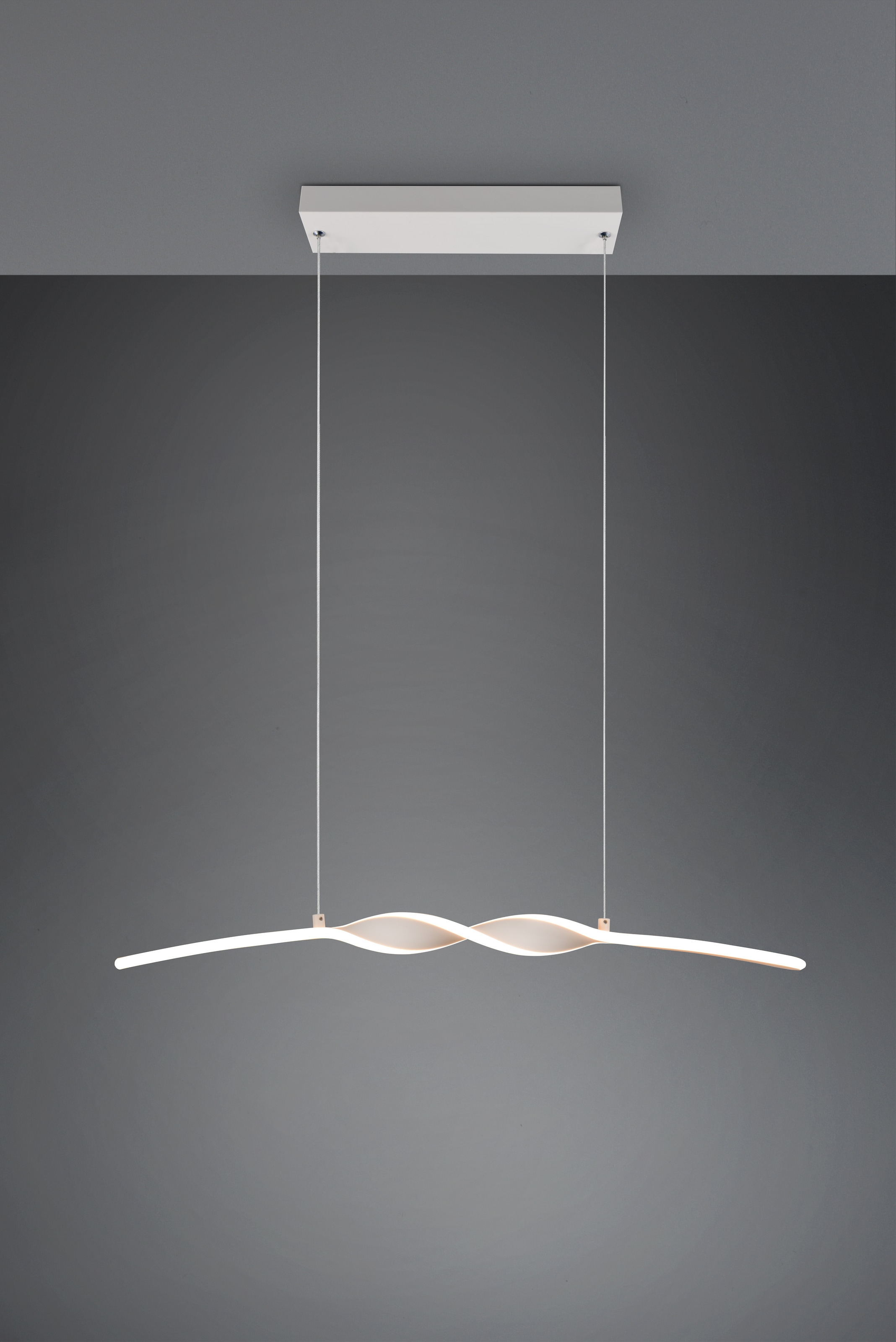 OTTO home LED Pendelleuchte »ADELLA, LED Hängelampe 20W 2500 Lumen CCT 2700-6500K Lichtfarbe« LED-Board 1 Stk. warmweiß - kaltweiß Fernbedienung, dimmbar, Nachtlicht Memoryfunktion, Metall warm grey