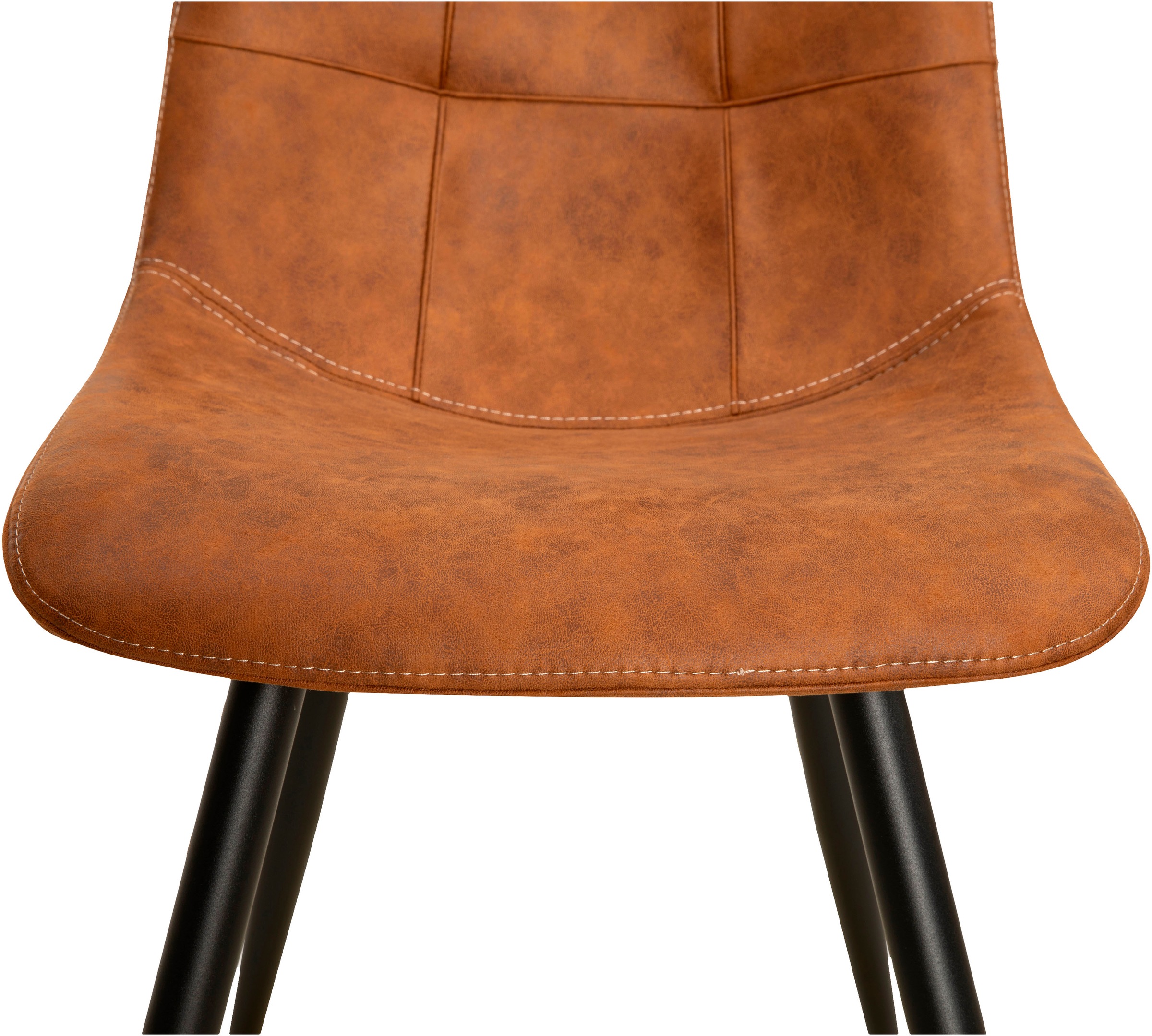 OMG Design Esszimmerstuhl »Peak«, (Set), 1 St., Stoff, moderne Sitzschale in Microfaser Lederoptik