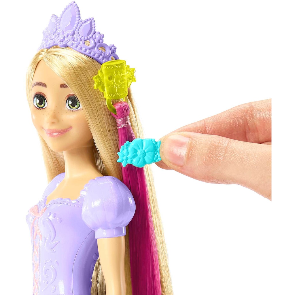 Mattel® Anziehpuppe »Disney Prinzessin, Haarspiel Rapunzel Puppe und Zubehör«