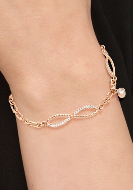 Amor Armband »Infinity/Unendlichkeitsschleife« mit Zirkonia (synth.)