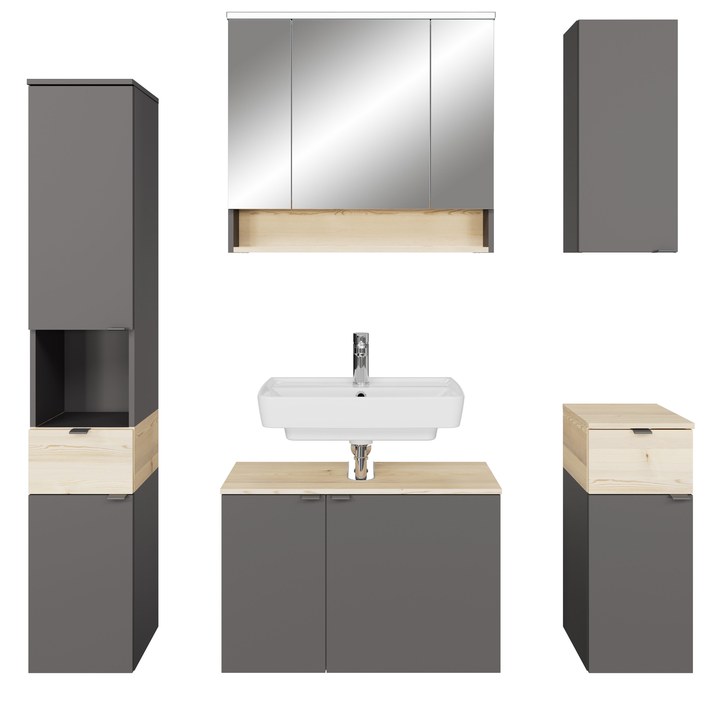 Saphir Badmöbel-Set »Quickset 394«, (Komplett-Set, 5 St.)