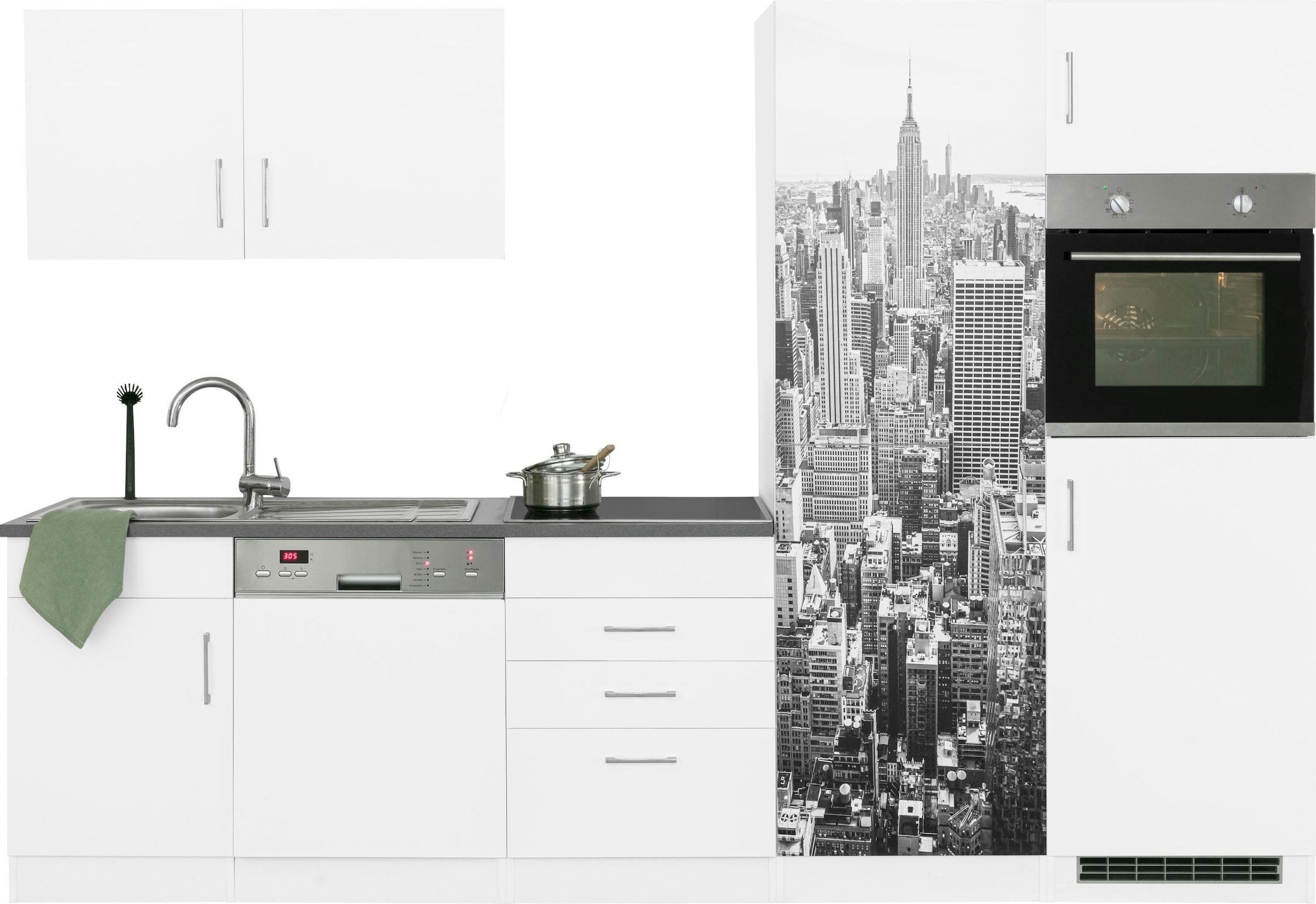 KOCHSTATION Küchenzeile »KS-Paris – Küchen mit einzigartigen Fotomotiven au günstig online kaufen
