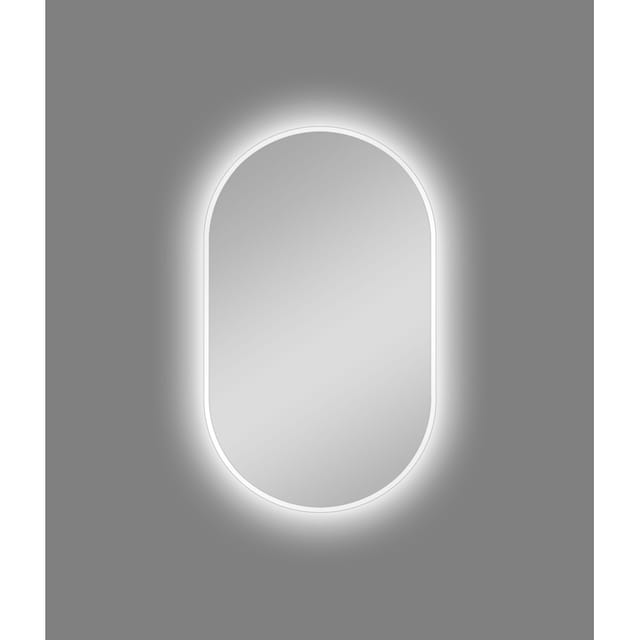 Talos Dekospiegel »LED Design Spiegel oval weiß, 45x75 cm«, (1 St.), LED  Beleuchtung auf Raten kaufen