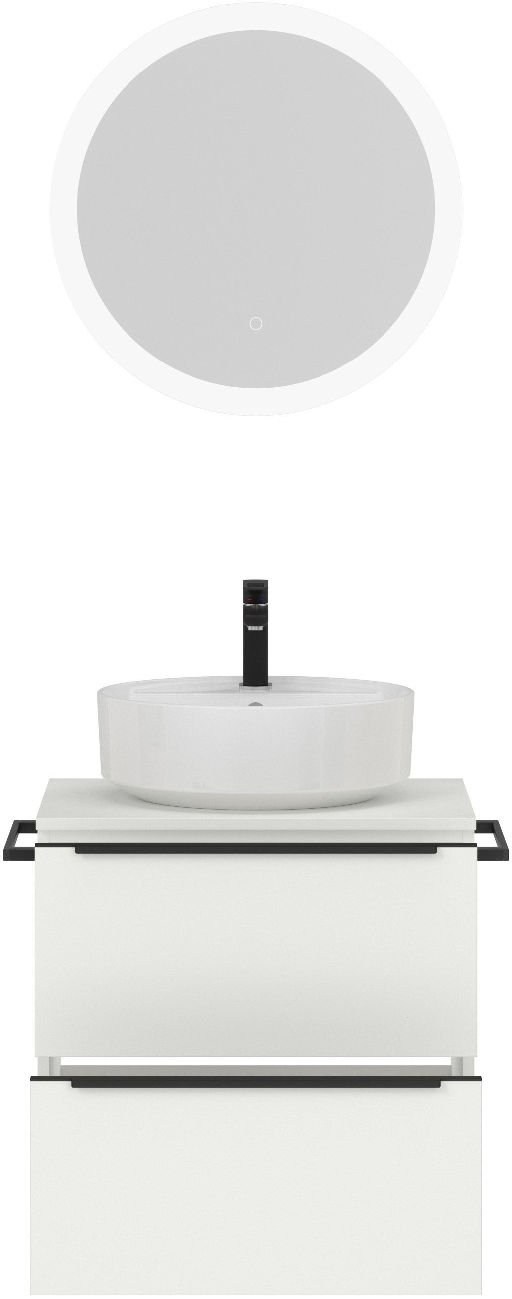 nobilia® Badmöbel-Set »Alvene« vormontiert, mit Soft-Close, 2 Stk. tlg.