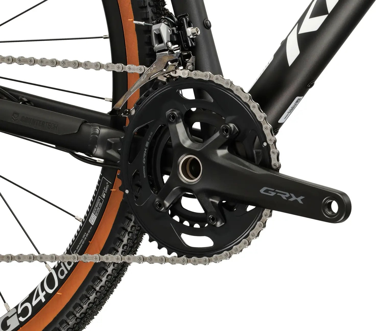 Kross Gravelbike »KROSS Gravelbike Carbon-Gabel Esker 6.0 28" schwarz 24 Gänge 2026« 24 Gang Shimano GRX RX820 Schaltwerk Kettenschaltung Gabel aus Carbon
