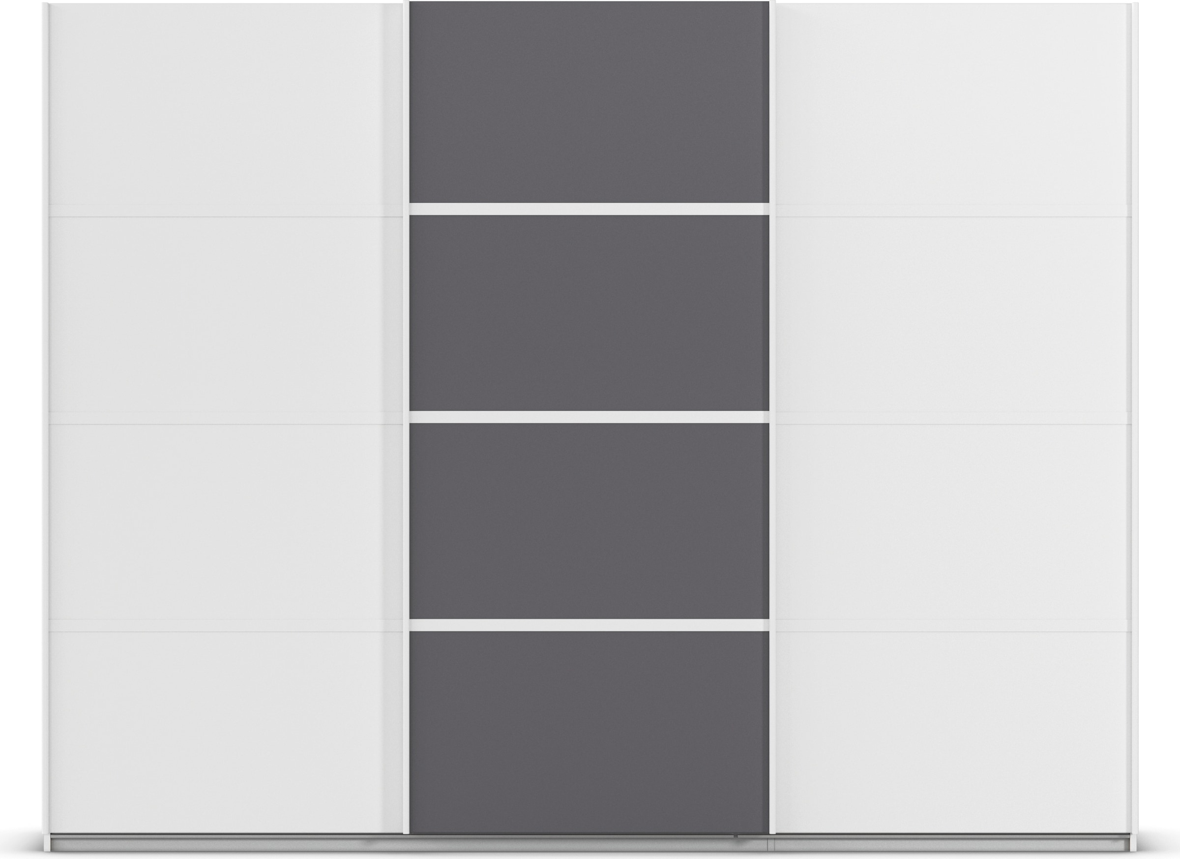 rauch Kleiderschrank »Schwebetürenschrank Garderobe Schrank TOP ANGEBOT Avola«, (in 3 verschiedenen Ausstattungen BASIC/CLASSIC/PREMIUM), mit eleganten Zierleisten in Chrom, Schwarz oder Weiß MADE IN GERMANY