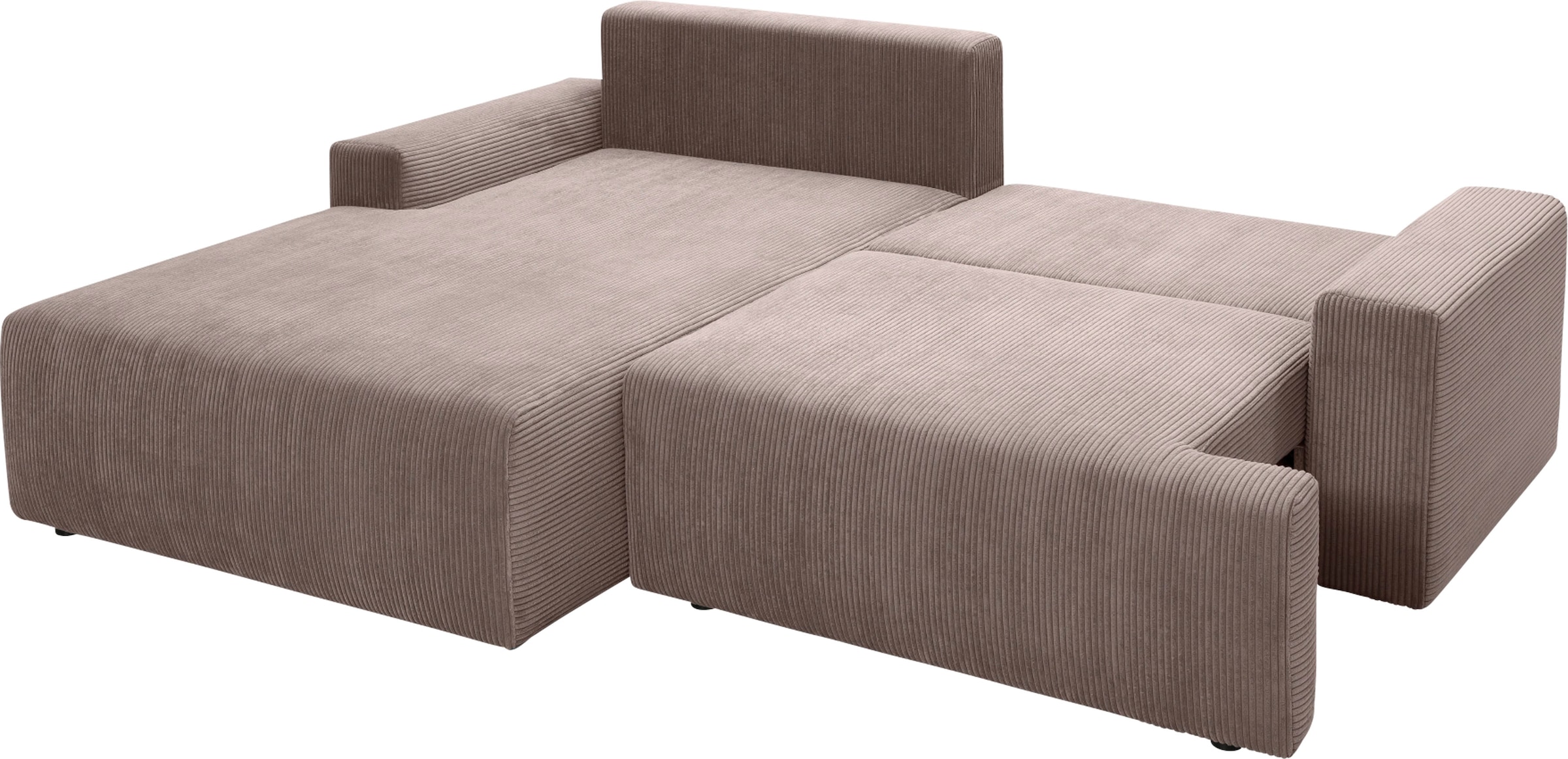 bestellen verschiedenen Bettkasten - Cord-Farben Bettfunktion sofa »Orinoko«, und inklusive exxpo in online Ecksofa fashion
