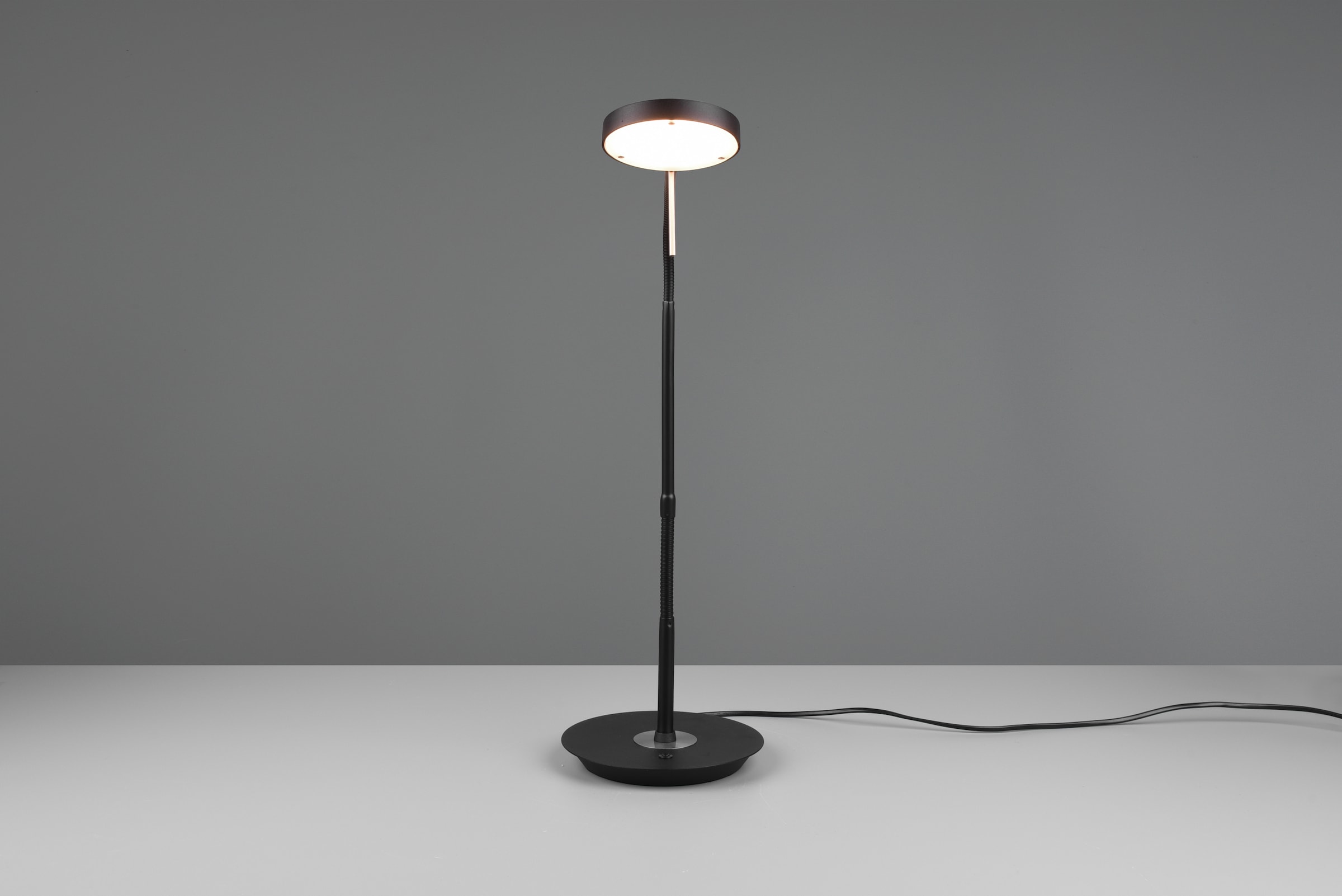 TRIO Leuchten LED Tischleuchte »MONZA, Tischlampe mit Sensordimmer Lichtfarbe einstellbar 2300-4000K«, 1 flammig, Leuchtmittel LED-Board | LED fest integriert, Leuchtenkopf flexibel verstellbar Memoryfunktion Höhe 57-74 cm