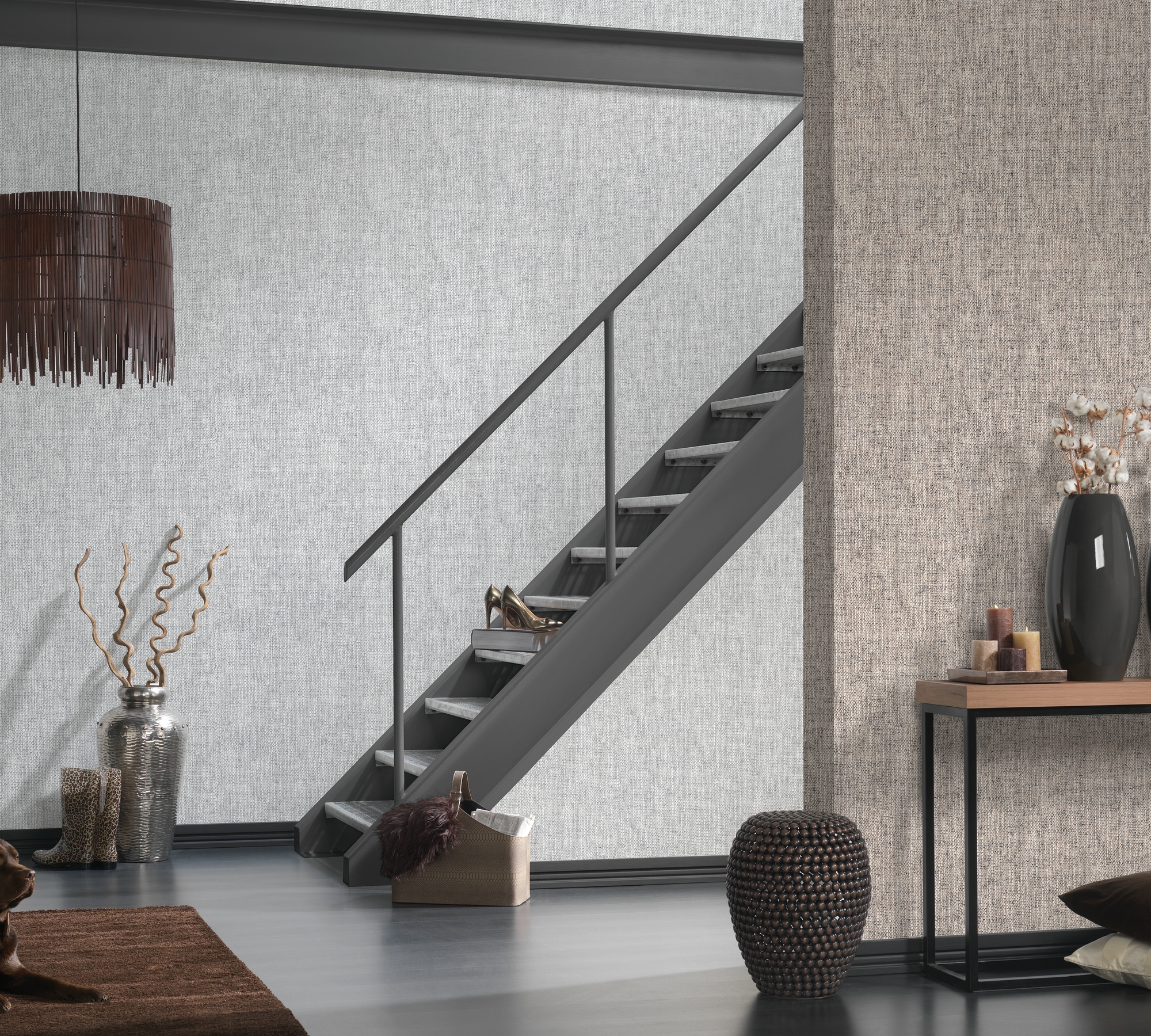 A.S. Création Vliestapete »Attractive 2 Tapete mit grober Struktur«, matt-gemustert-neutral, Strukturtapete Strukturtapete einfarbig strukturiert modern Design