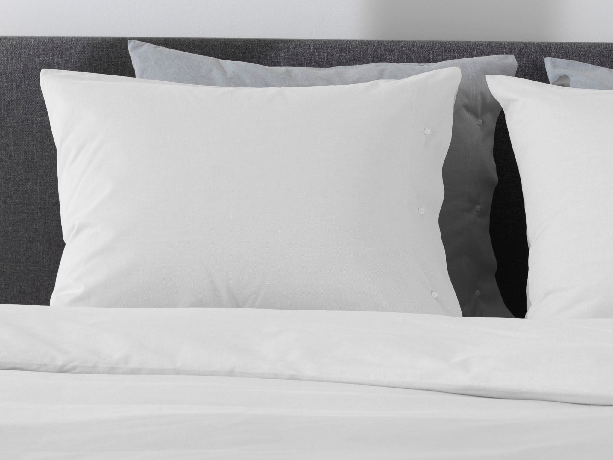 YELLOW Bettwäsche »Chambray« 2 tlg. Uni Design, 100% Baumwolle ab 135x200 cm.