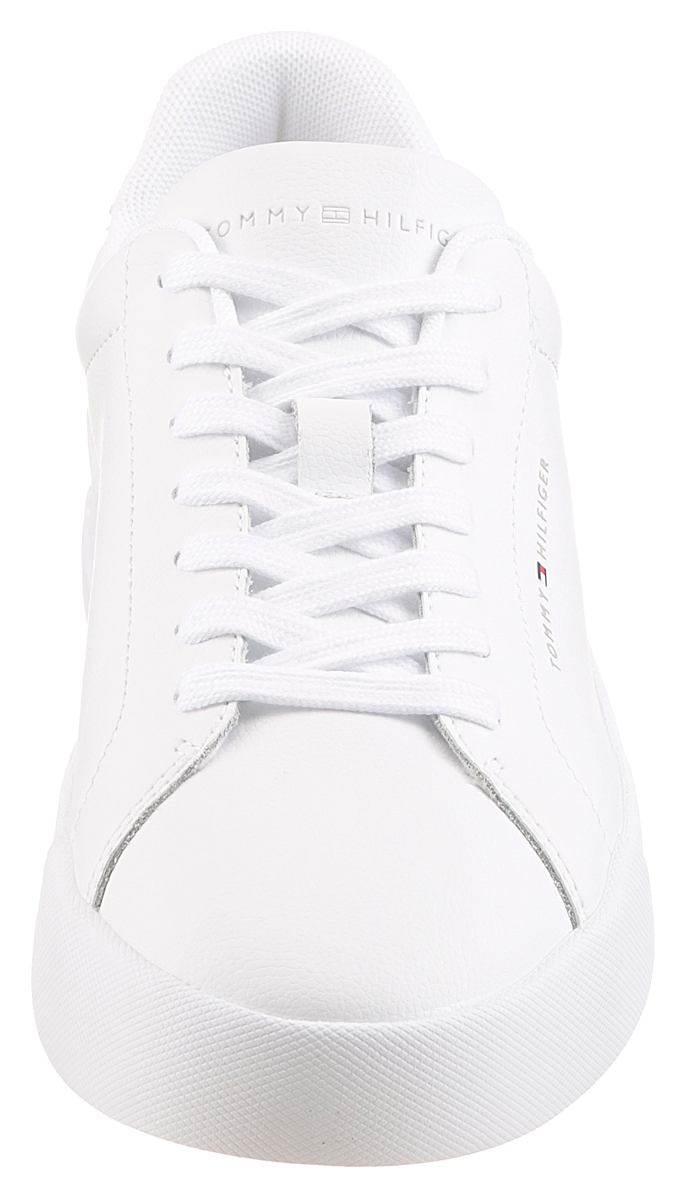 Tommy Hilfiger Sneaker »TH COURT LTH DETAIL ESS«, Freizeitschuh, Halbschuh, Schnürschuh mit seitlichem Logoschriftzug