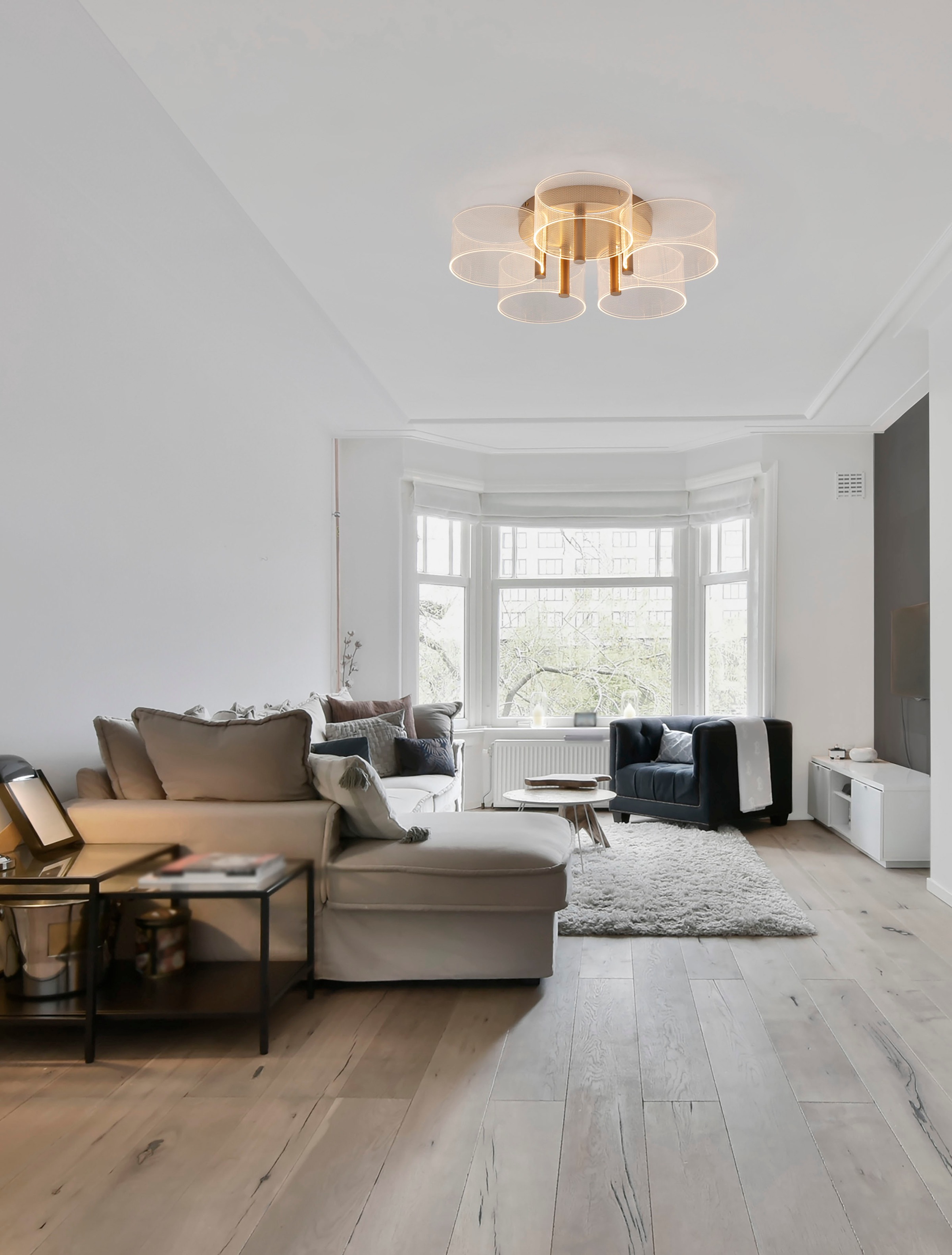 Nova Luce LED Deckenleuchte »GATLIN« LED-Modul 1 Stk. Warmweiß günstig online kaufen