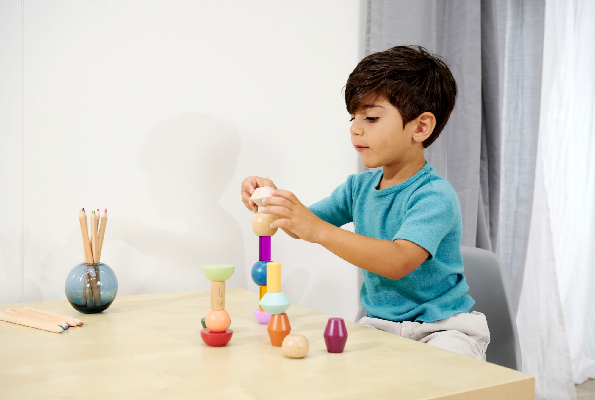 Eichhorn Stapelspielzeug »Montessori Stapelperlen«, FSC®- schützt Wald - weltweit
