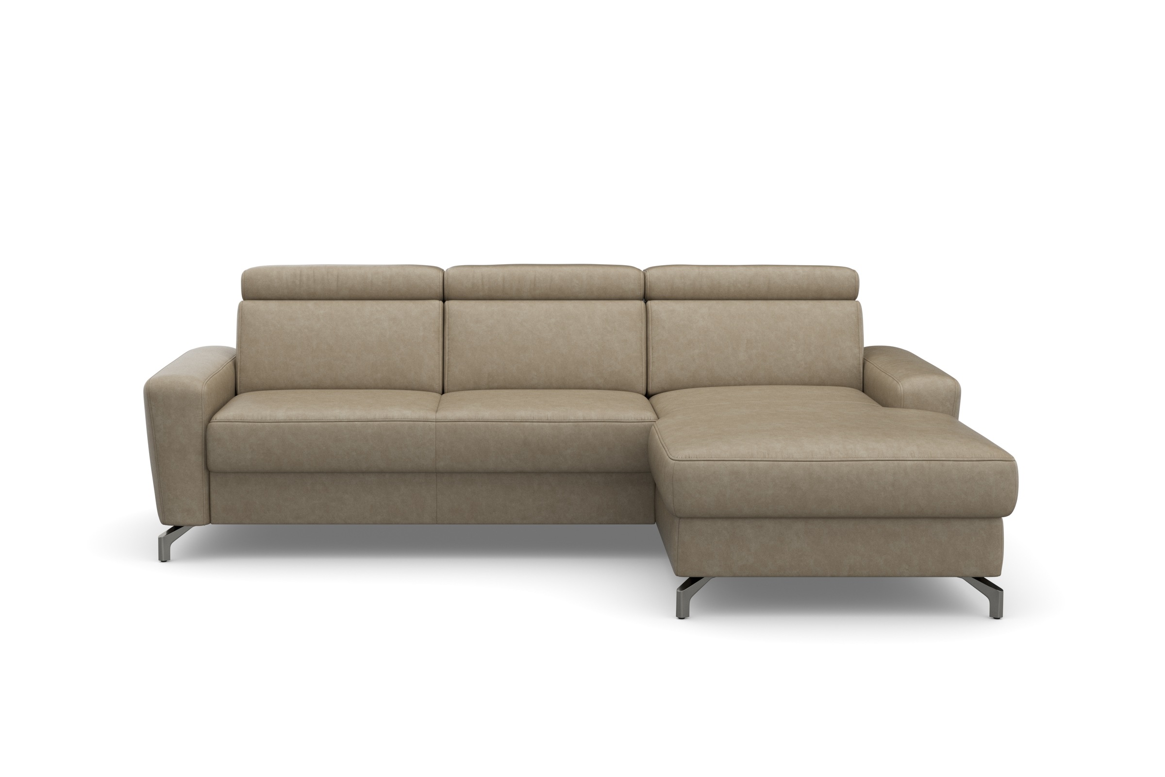 sit&more Ecksofa »Scarlett L-Form«, inklusive Kopfteilverstellung, wahlweise mit Bettfunktion, Bettkasten