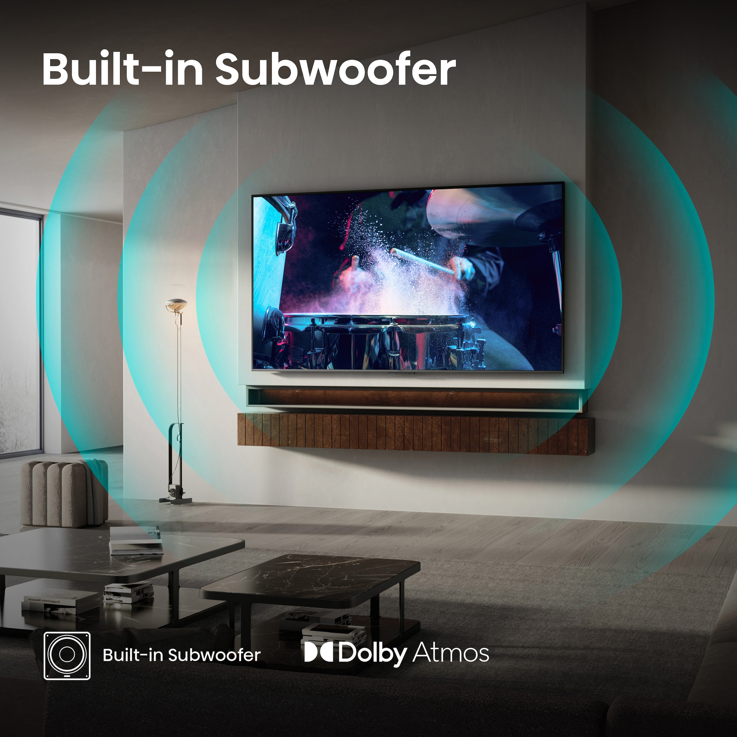 Hisense QLED Mini LED-Fernseher »50U7Q«, 4K Ultra HD, Smart-TV, 4K UHD Mini LED