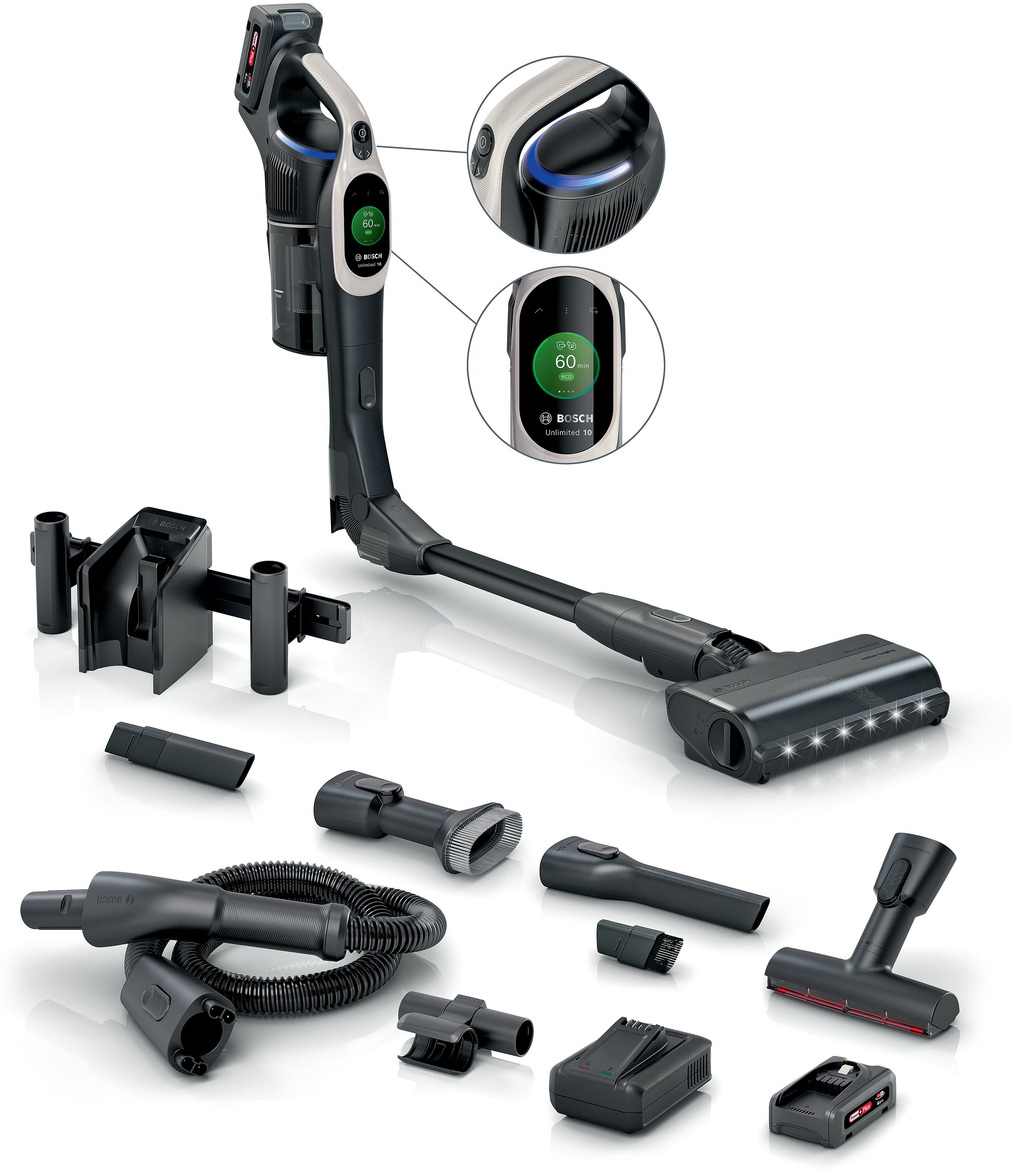 BOSCH Akku-Stielstaubsauger »Unlimited 10 BTS1042GQC, MicroClean™ Technolog günstig online kaufen