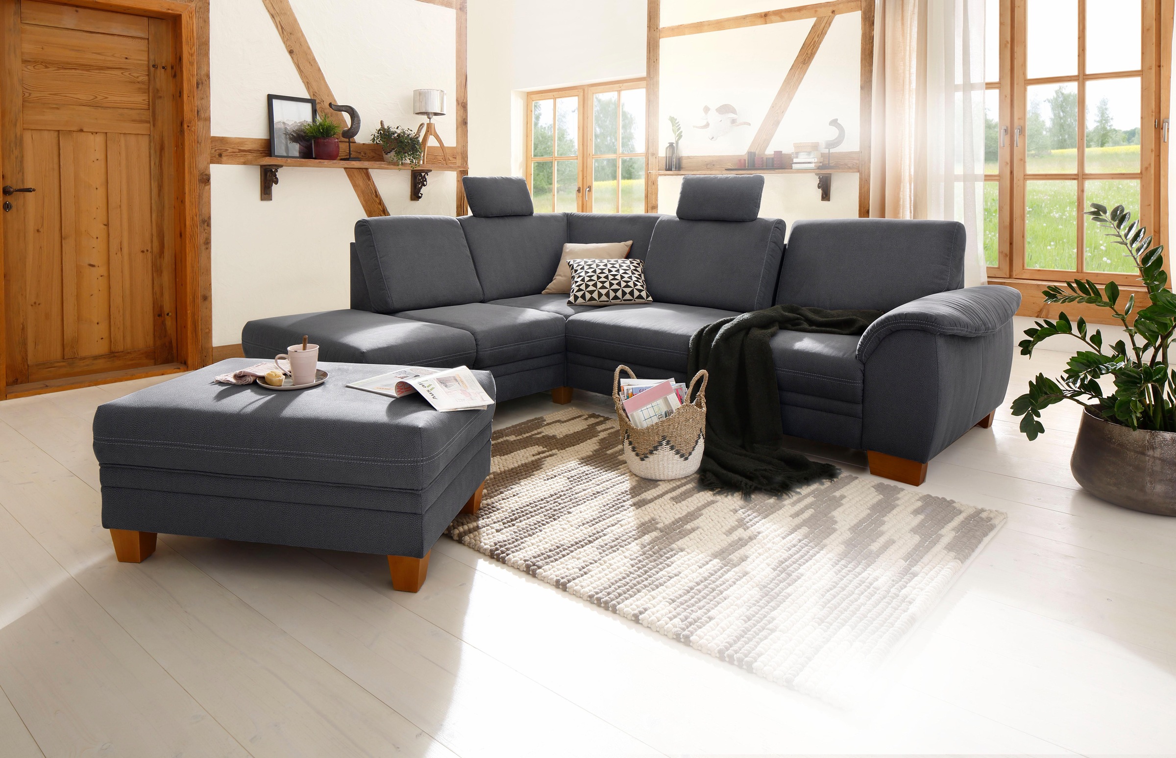 Home affaire Hocker »Husum«, mit Kontrastnaht