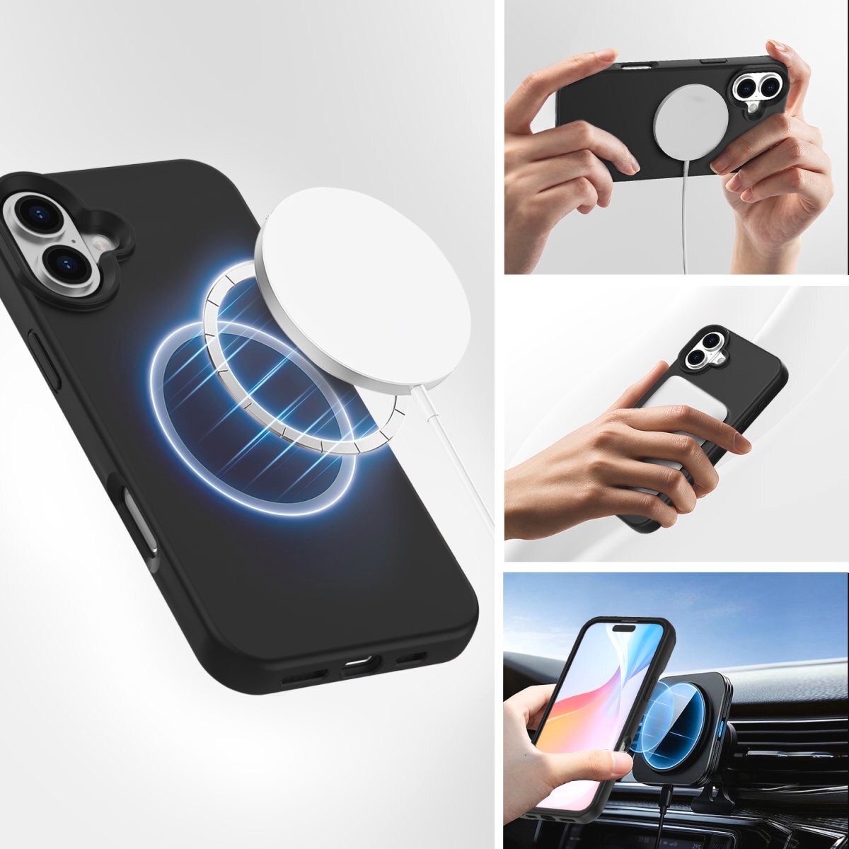 4smarts Handyhülle »Silikon Case Cupertino für Apple iPhone 16« Backcover, Schutzhülle, Handyschutzhülle, Case, Schutzcase, stoßfest