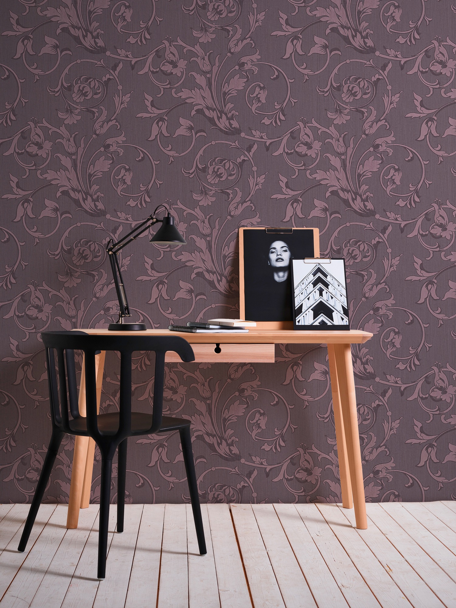 Architects Paper Textiltapete »Tessuto«, Barock-floral-gemustert, Blumen-Tapete Floral Tapeten Wohnzimmer Schlafzimmer Küche Flur Design