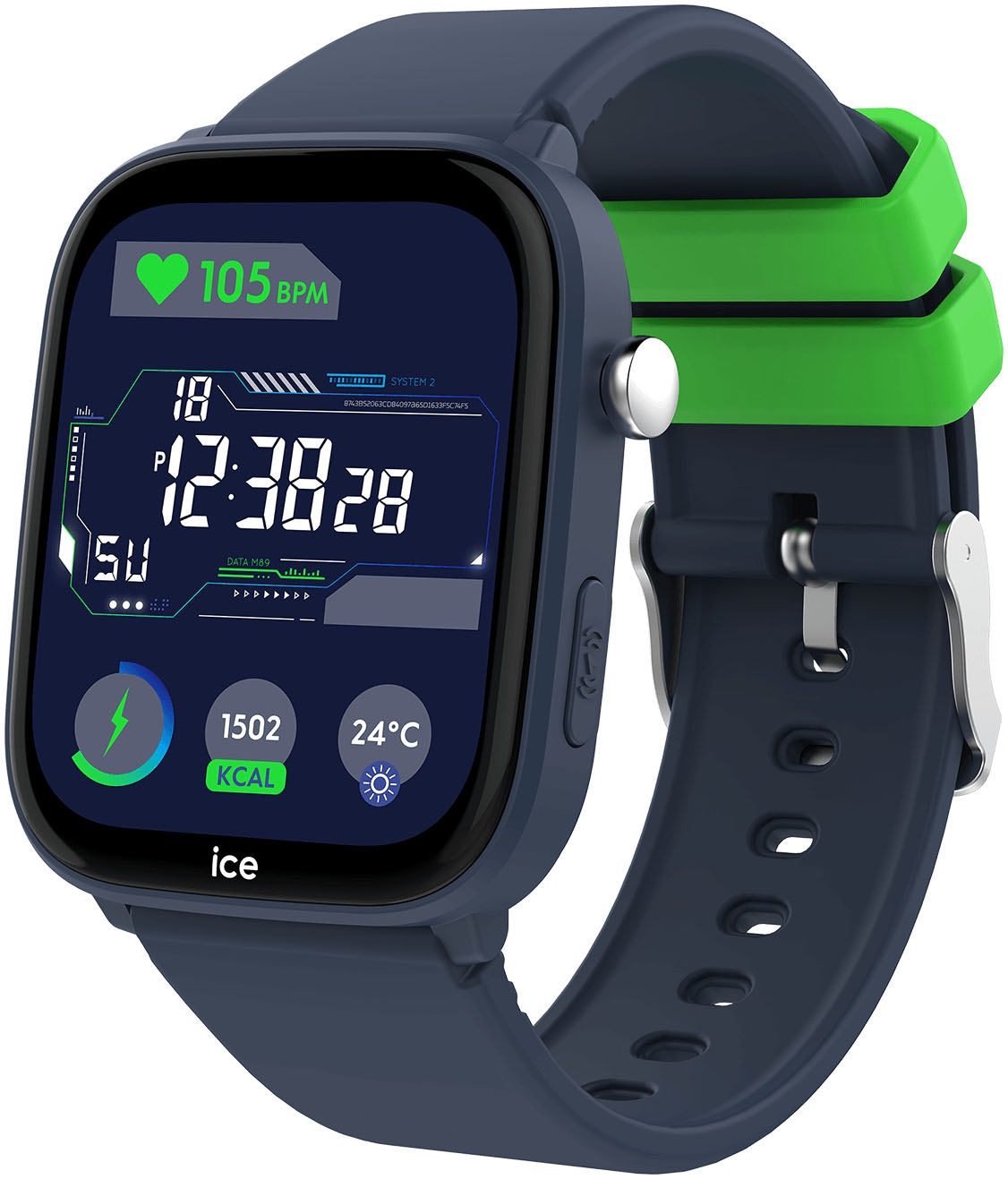 ice-watch Smartwatch »ICE smart junior 3.0 - Find My - 1.75«, Armbanduhr, Kinderuhr, Silikonarmband, Bluetooth, Geschenkidee,digital