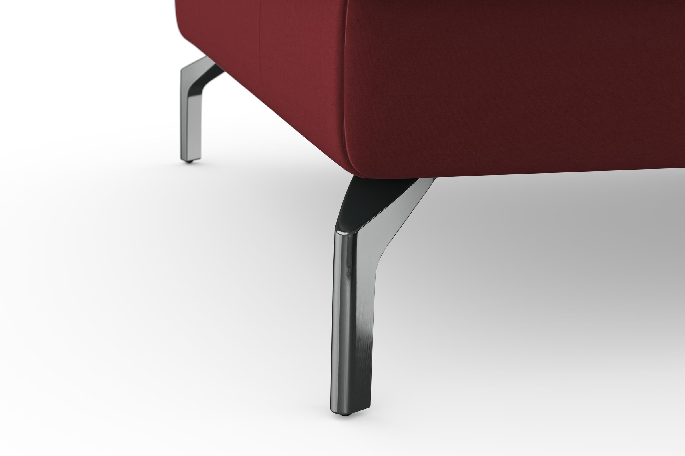 sit&more Ecksofa »Bendigo L-Form«, inklusive Sitztiefenverstellung, Bodenfreiheit 15 cm, 2 Fußfarben