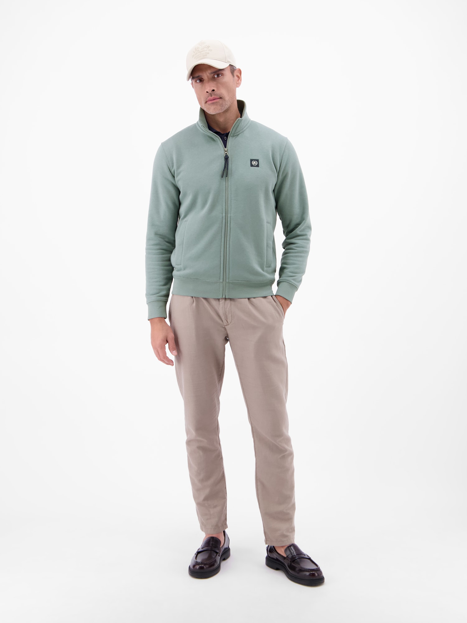 LERROS Sweatjacke »Sweatjacke aus atmungsaktivem Baumwollmischgewebe«