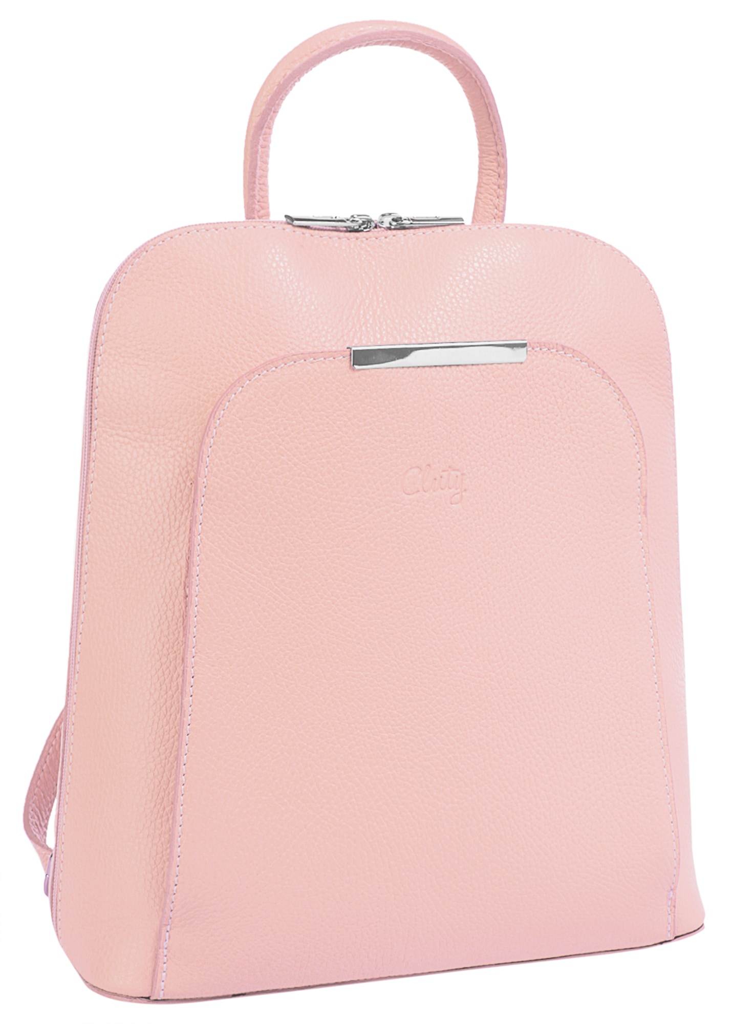Cluty Cityrucksack, echt Leder, Made in Italy