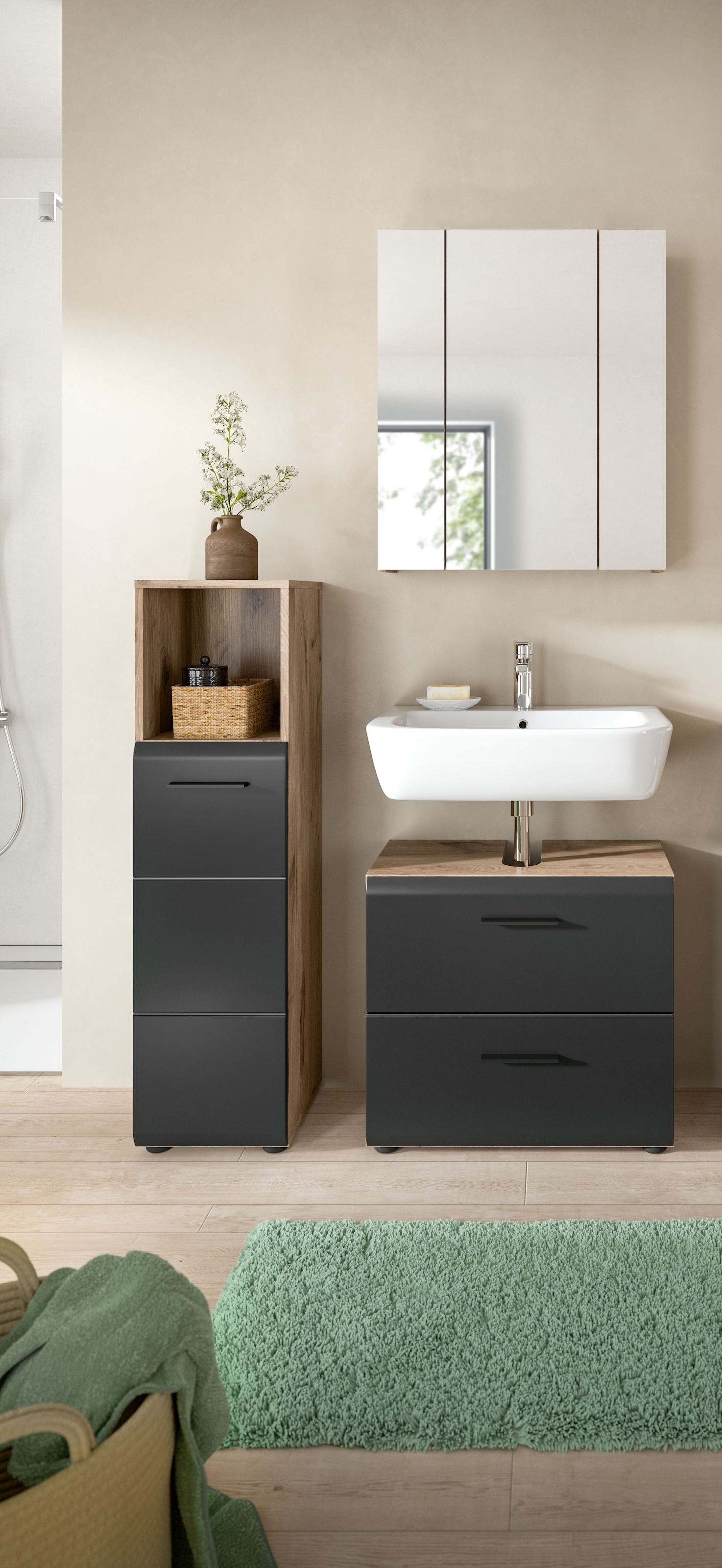 INOSIGN Badmöbel-Set »FLORENZ, TOPSELLER!, 3-teilige Badkombination, hochwe günstig online kaufen