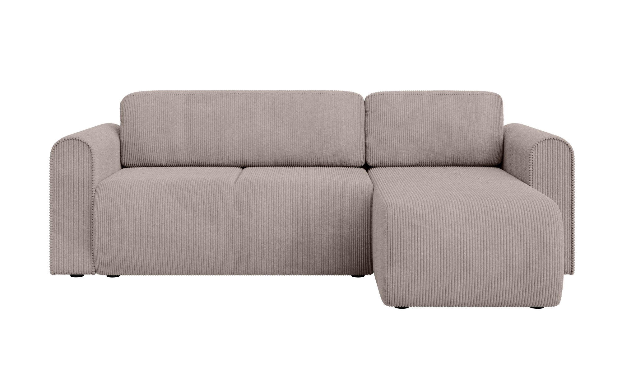INOSIGN Ecksofa »Zacharia wahlweise Schlafsofa mit Bettkasten, B/T/H 250/166/86 cm«, L-Form mit Wellenunterfederung, Recamiere beidseitig montierbar