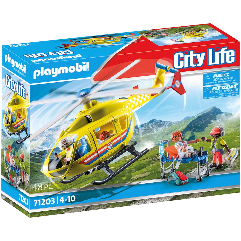 Playmobil® Konstruktions-Spielset »Rettungshelikopter (71203), City Life«