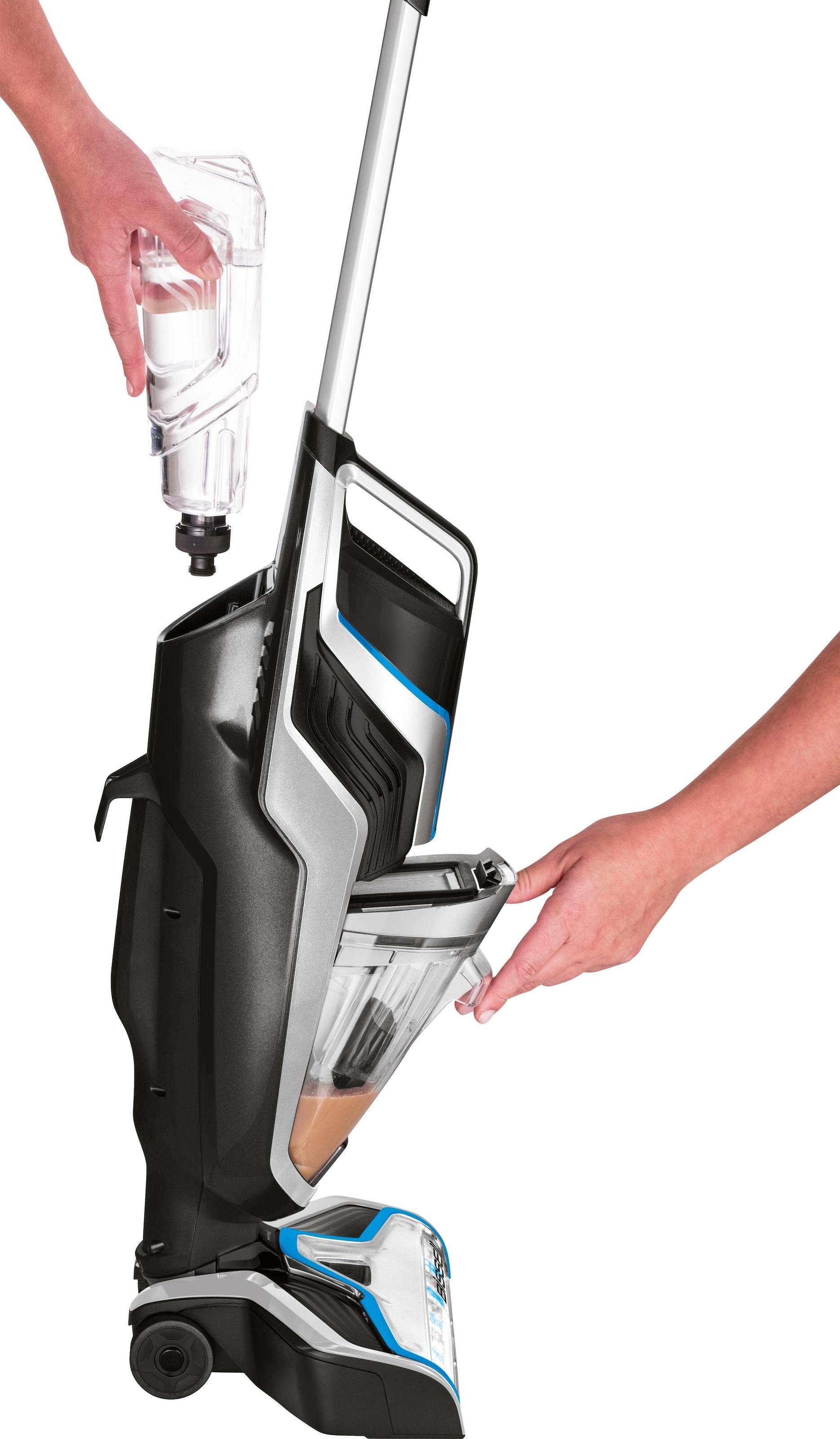 Bissell Nass-Trocken-Sauger »2225N, CrossWave Pet Pro, Haustieraufsatz, Dual-Tank« Mehrflächenreiniger für Hartböden & Teppich, saugen, wischen, trocknen