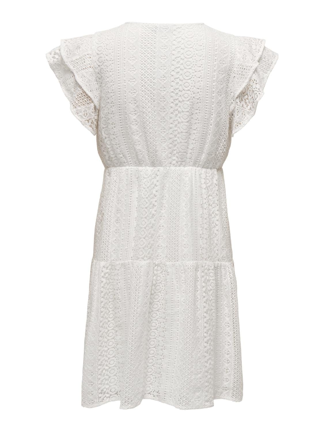 ONLY Minikleid »ONLHELENA LACE CAPSL DRESS WVN NOOS«